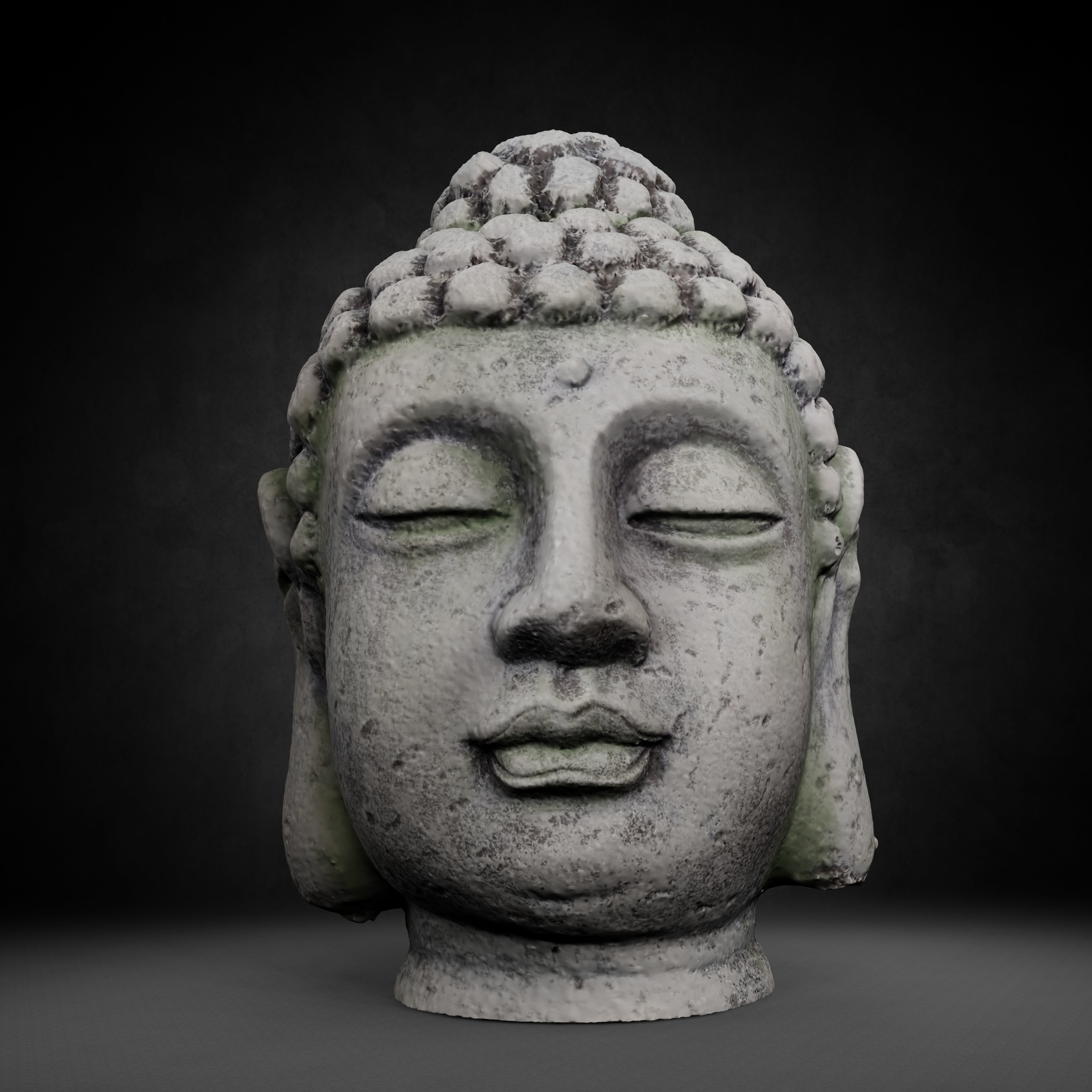 Buddha Photorealistic PBR Low-poly 3D model_12