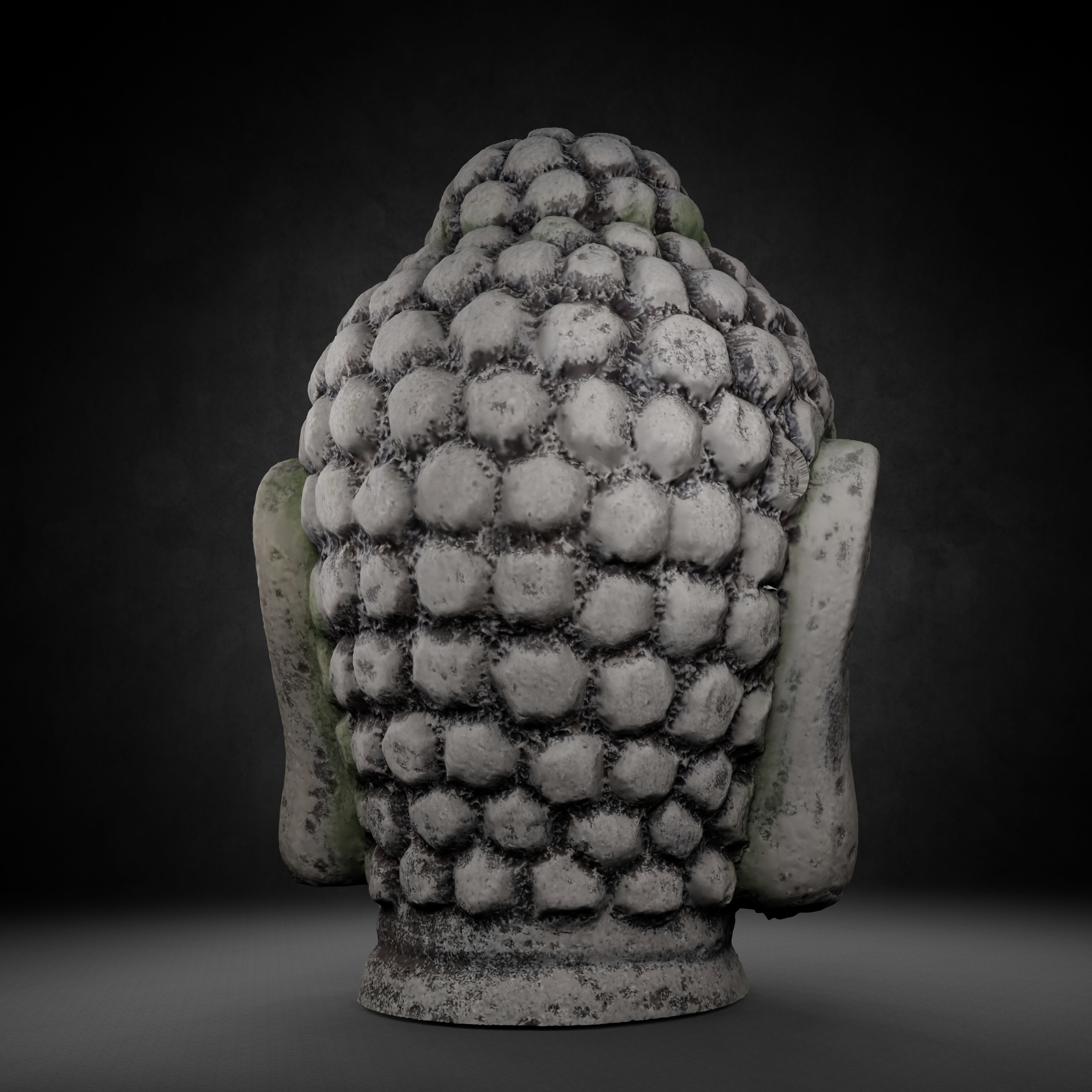 Buddha Photorealistic PBR Low-poly 3D model_37