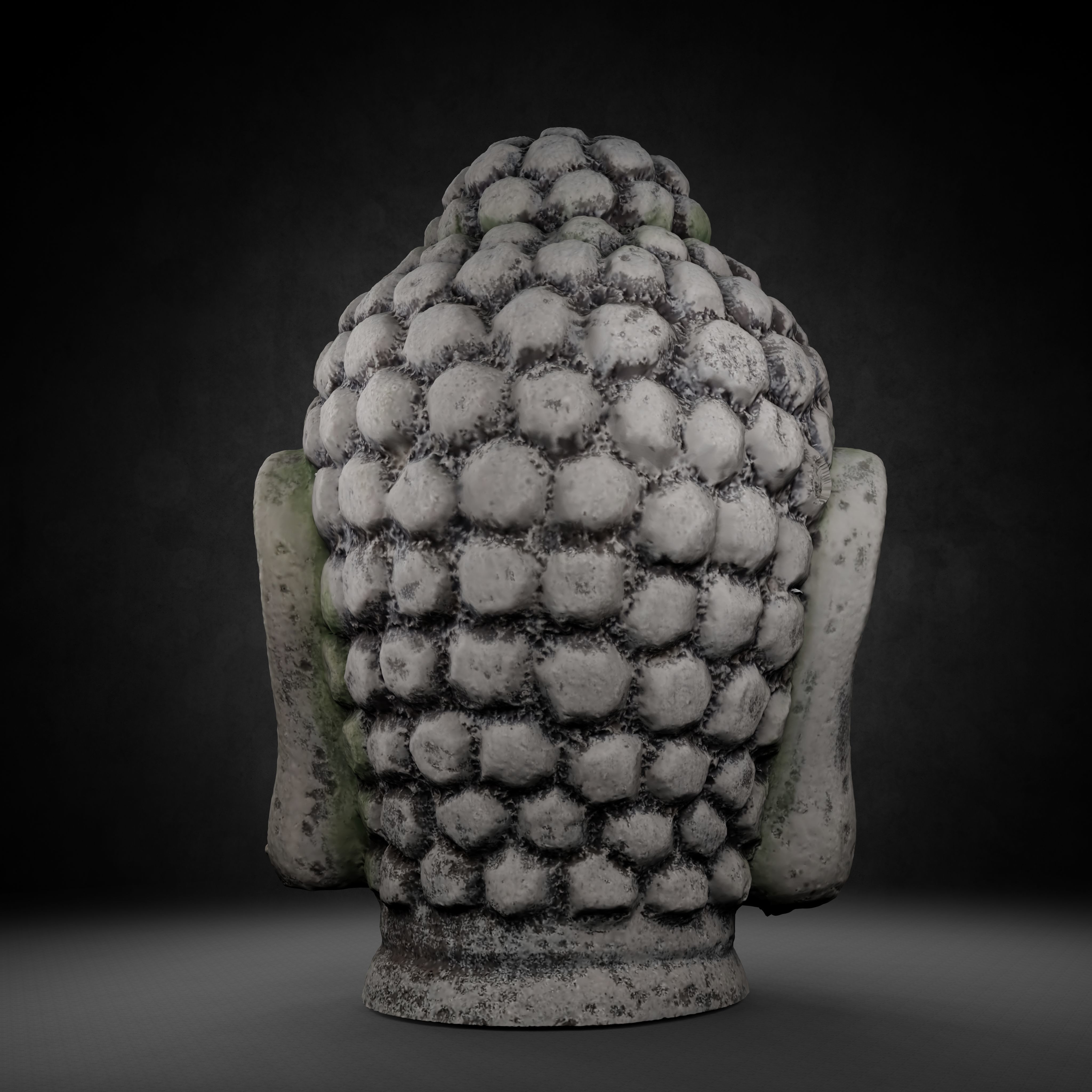 Buddha Photorealistic PBR Low-poly 3D model_36