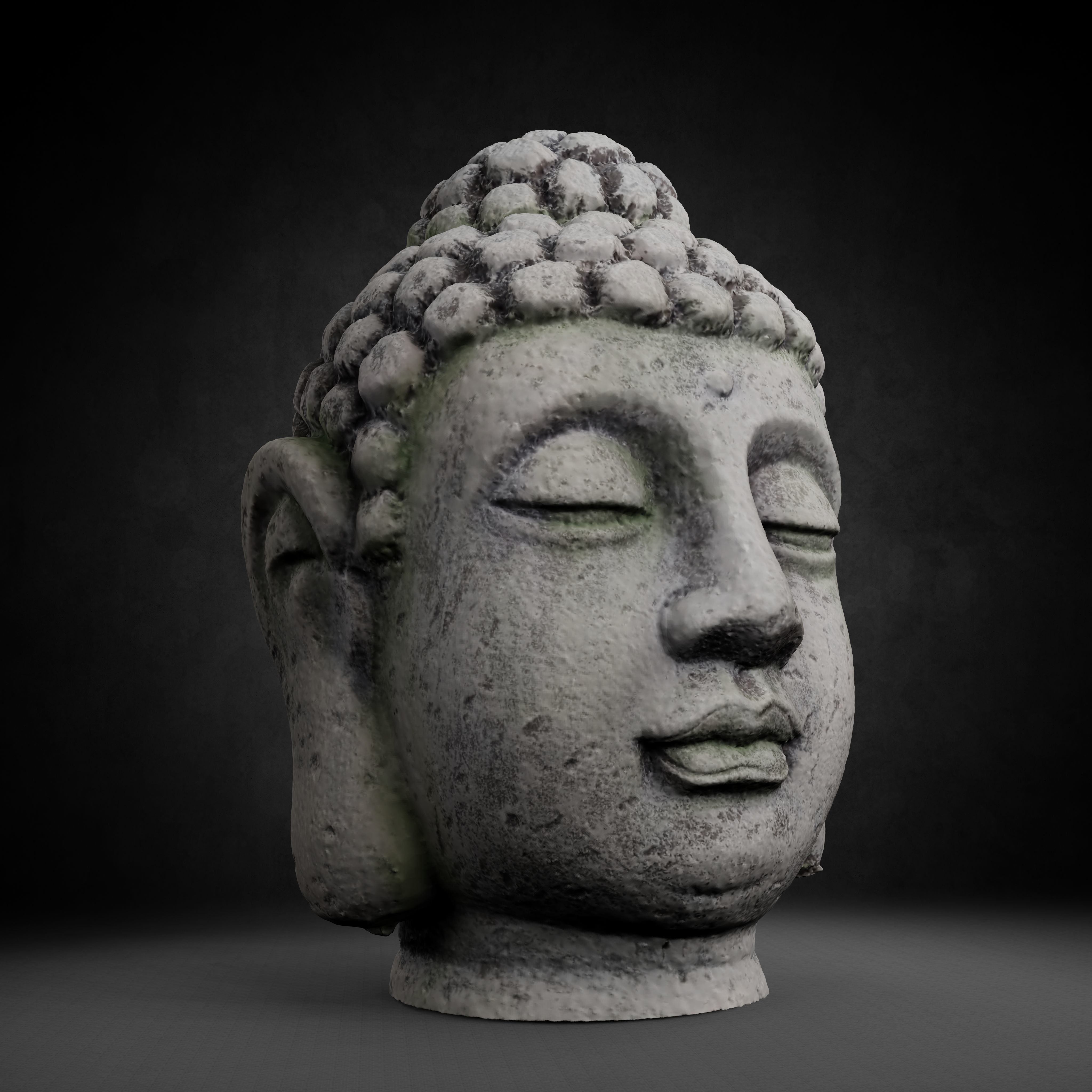 Buddha Photorealistic PBR Low-poly 3D model_56