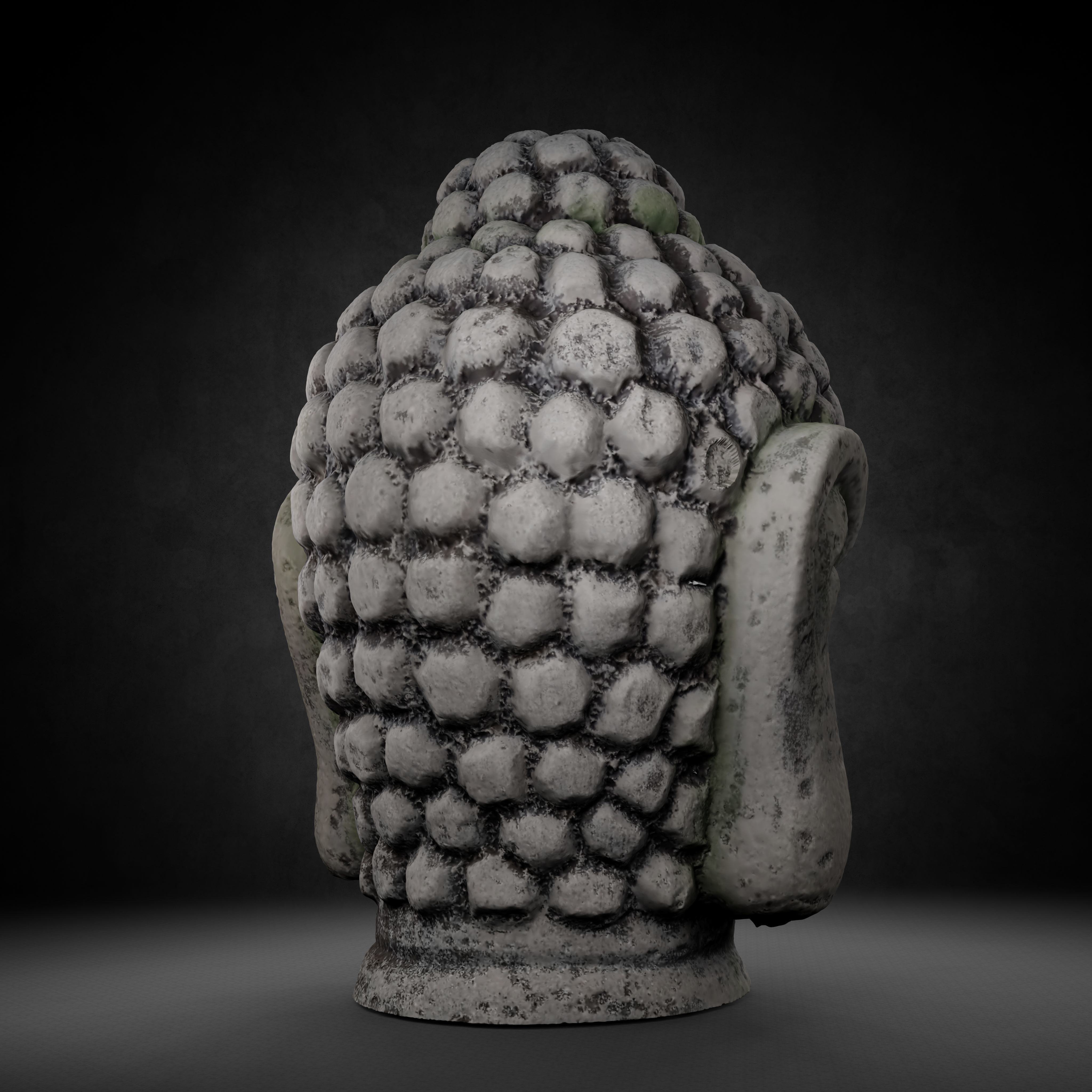 Buddha Photorealistic PBR Low-poly 3D model_39