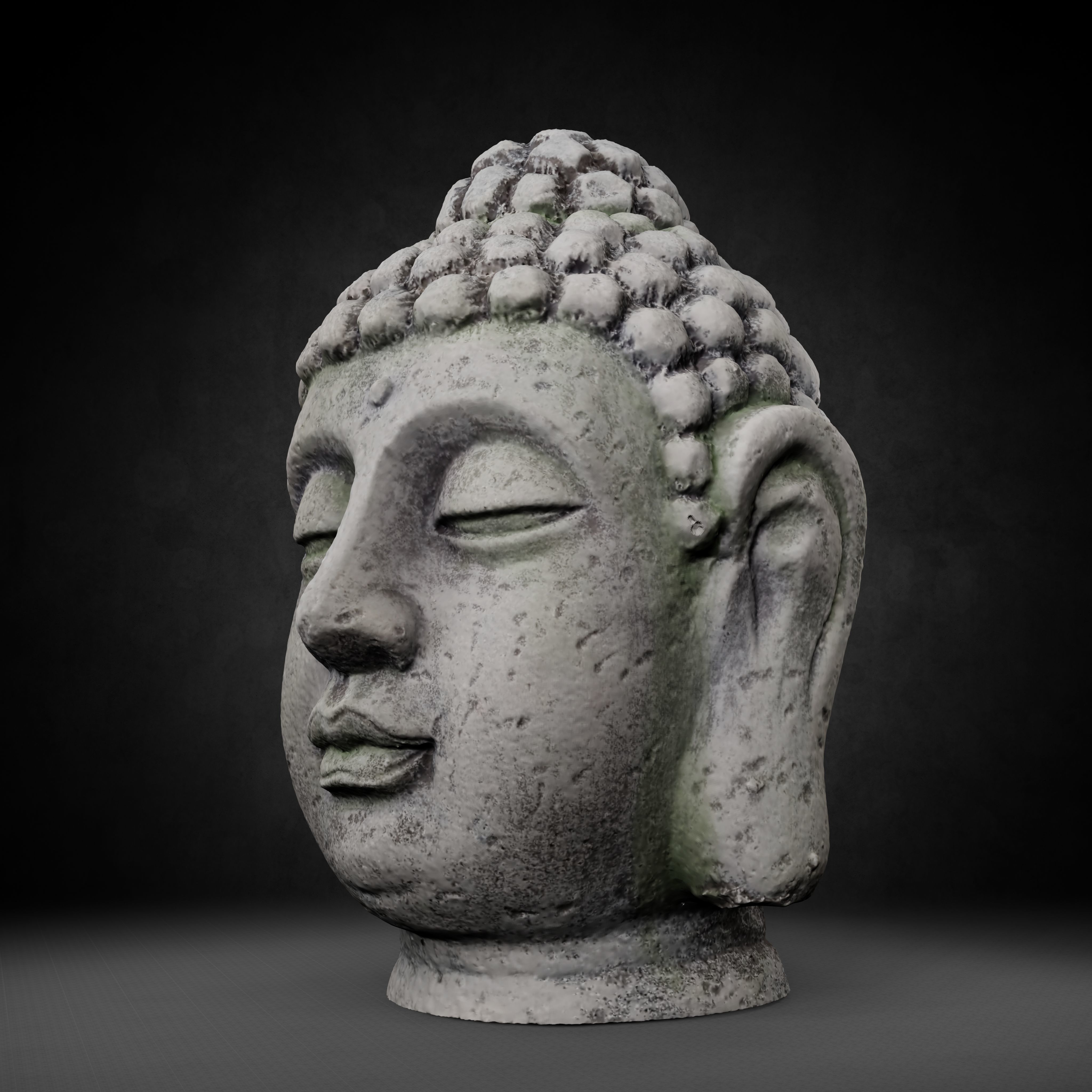 Buddha Photorealistic PBR Low-poly 3D model_20