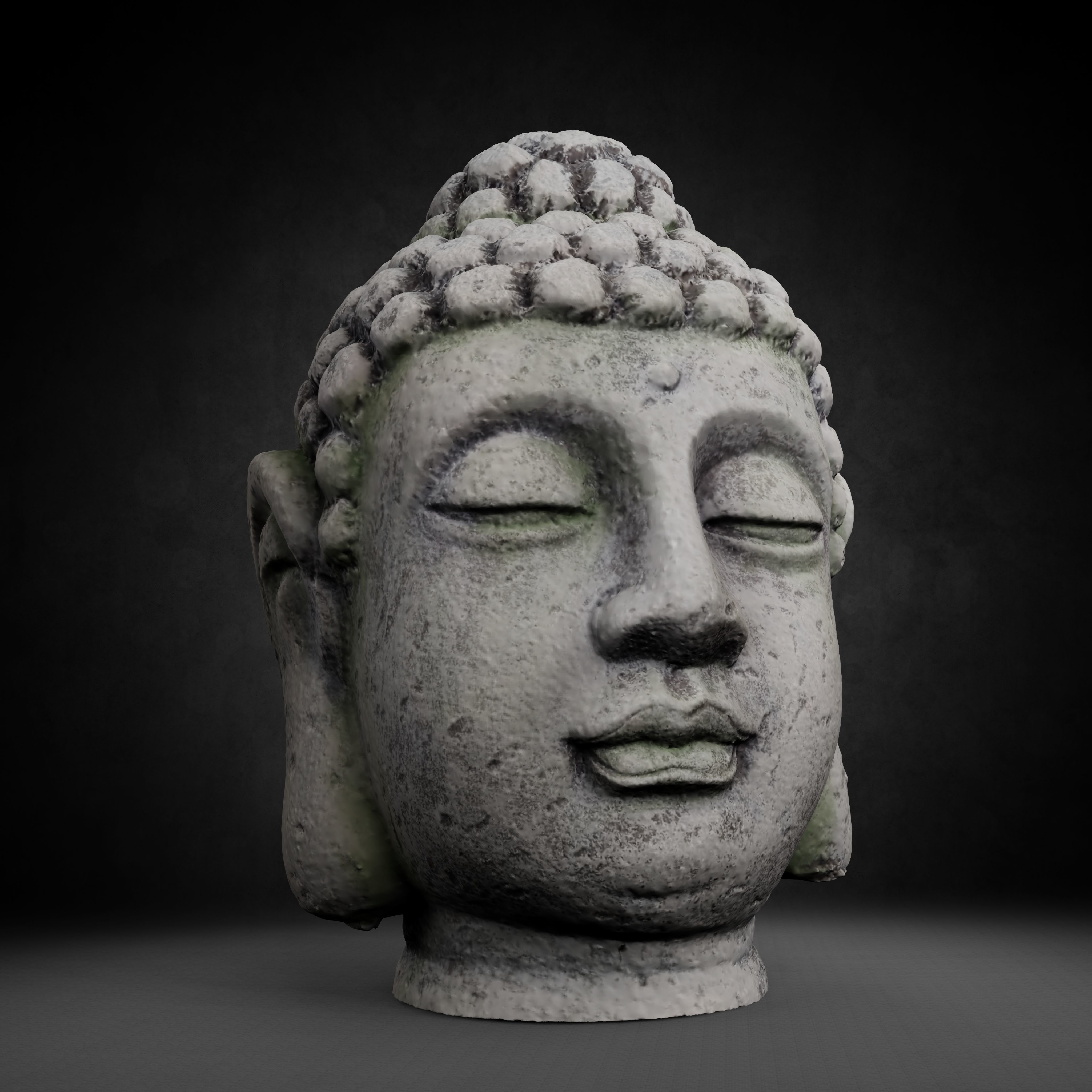 Buddha Photorealistic PBR Low-poly 3D model_60
