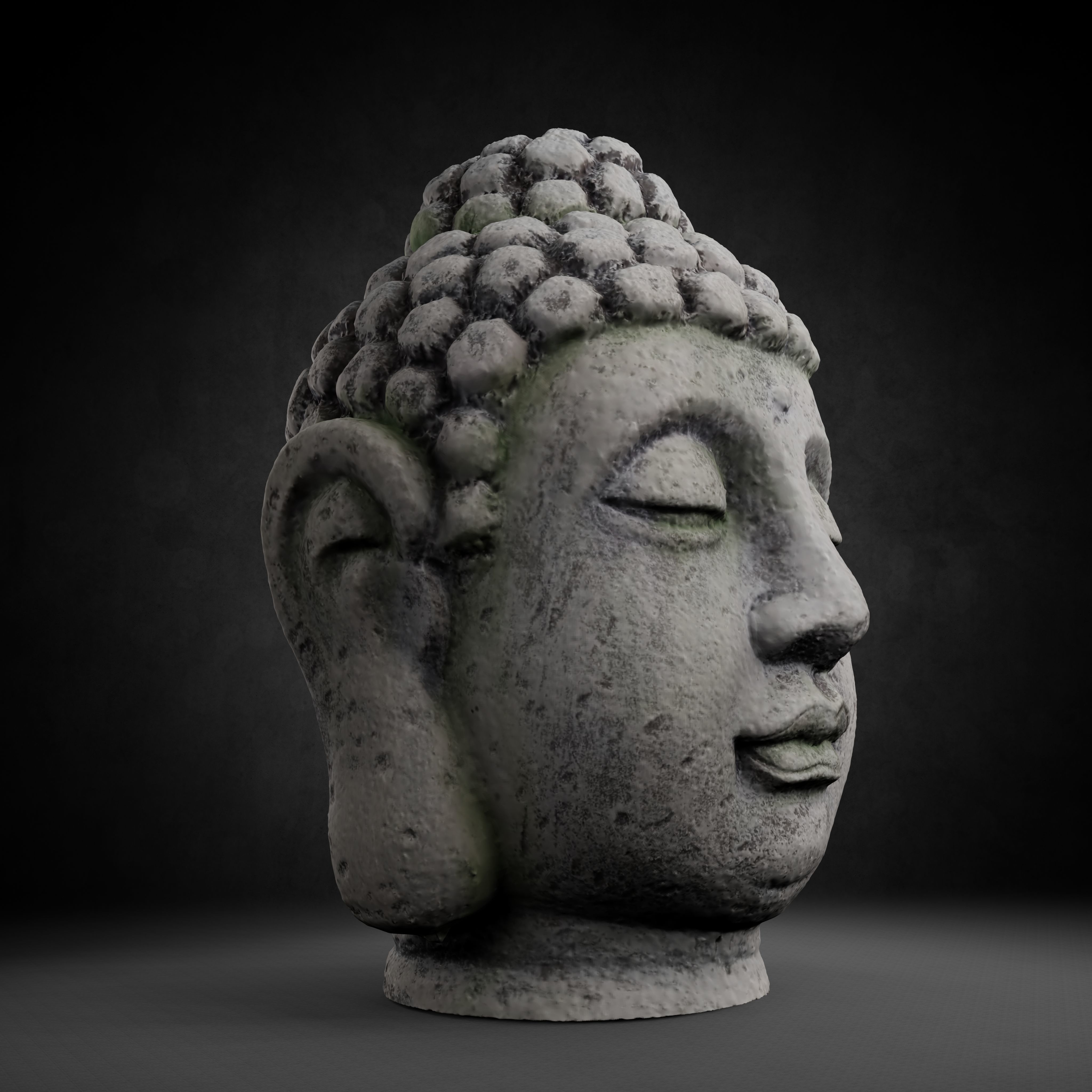 Buddha Photorealistic PBR Low-poly 3D model_52