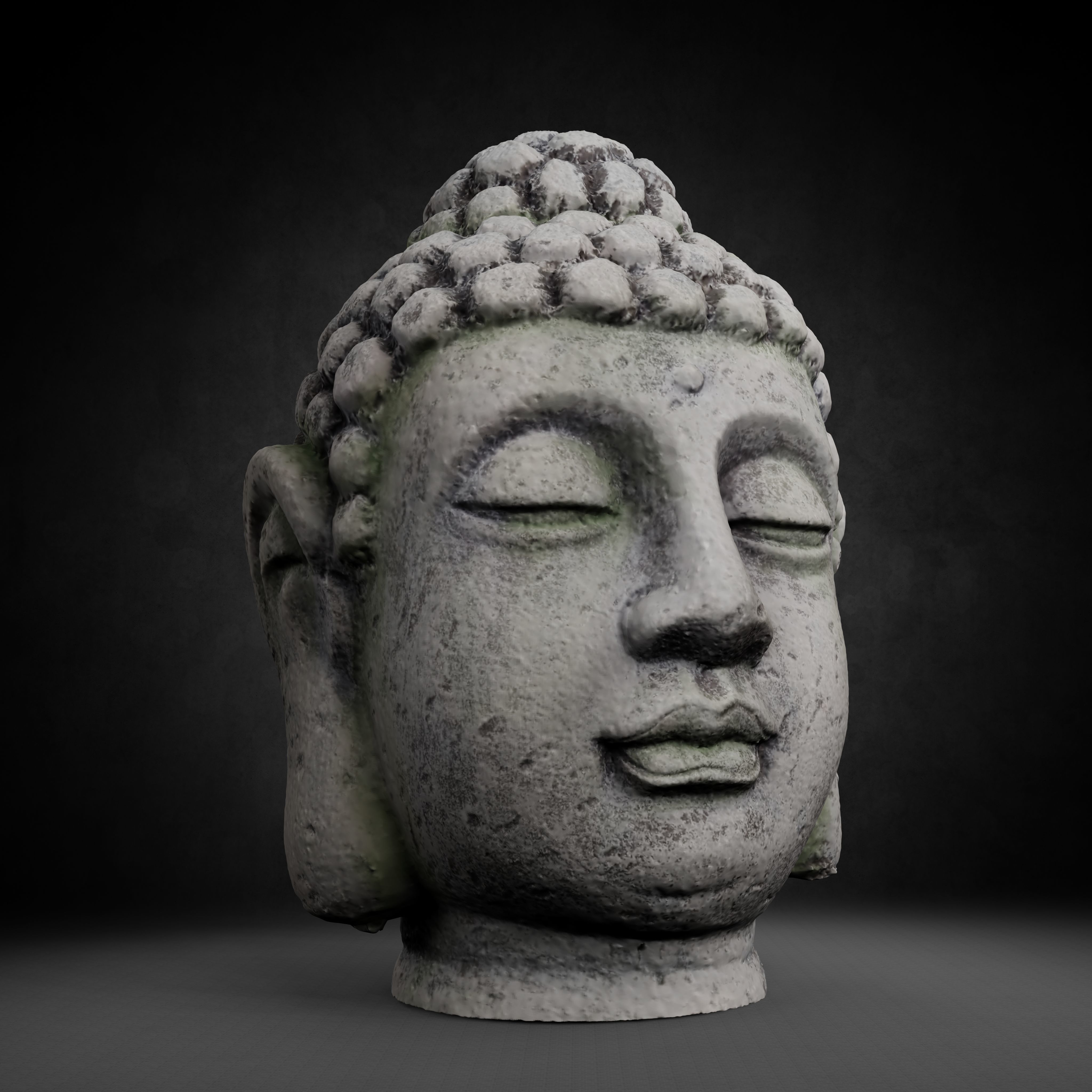 Buddha Photorealistic PBR Low-poly 3D model_58