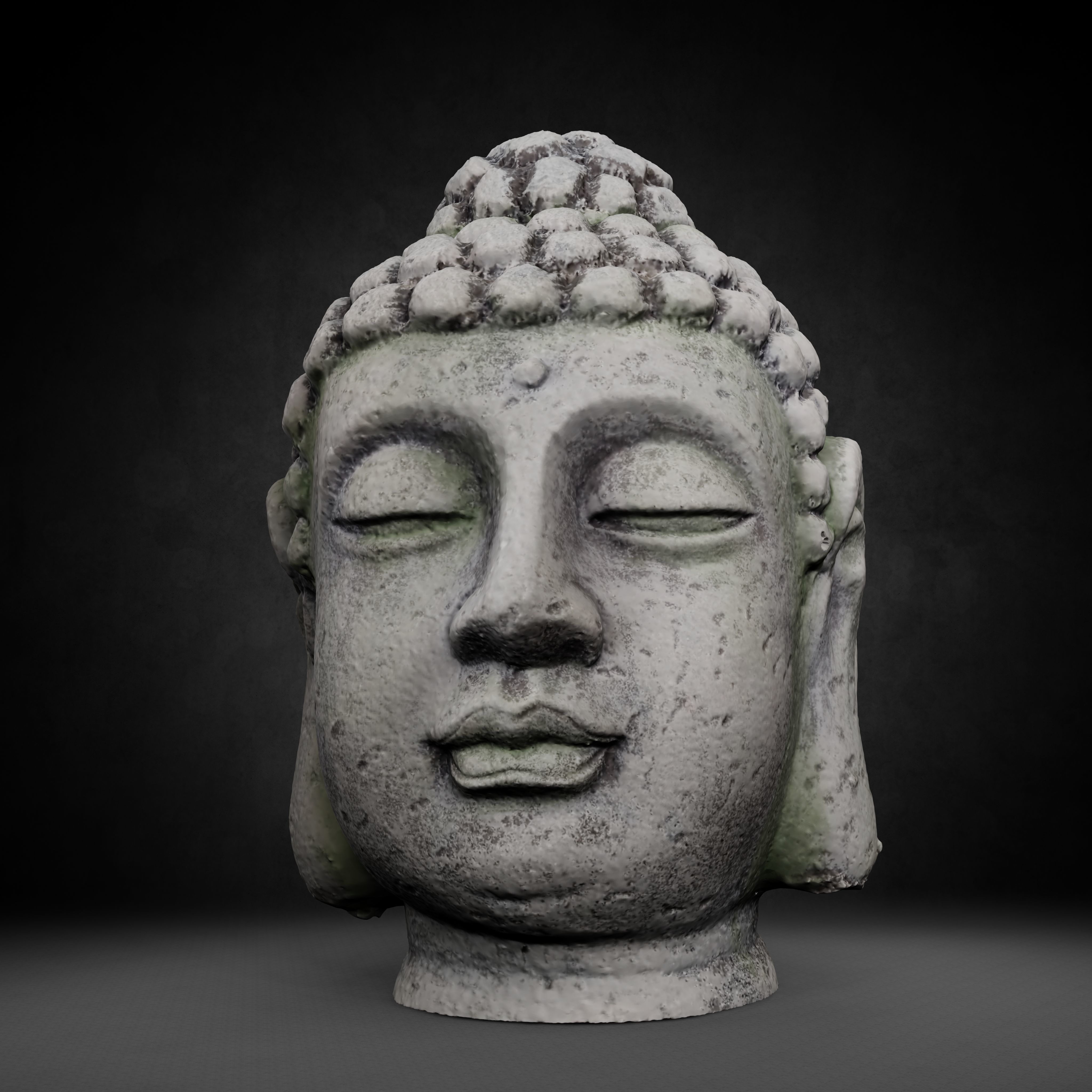 Buddha Photorealistic PBR Low-poly 3D model_14