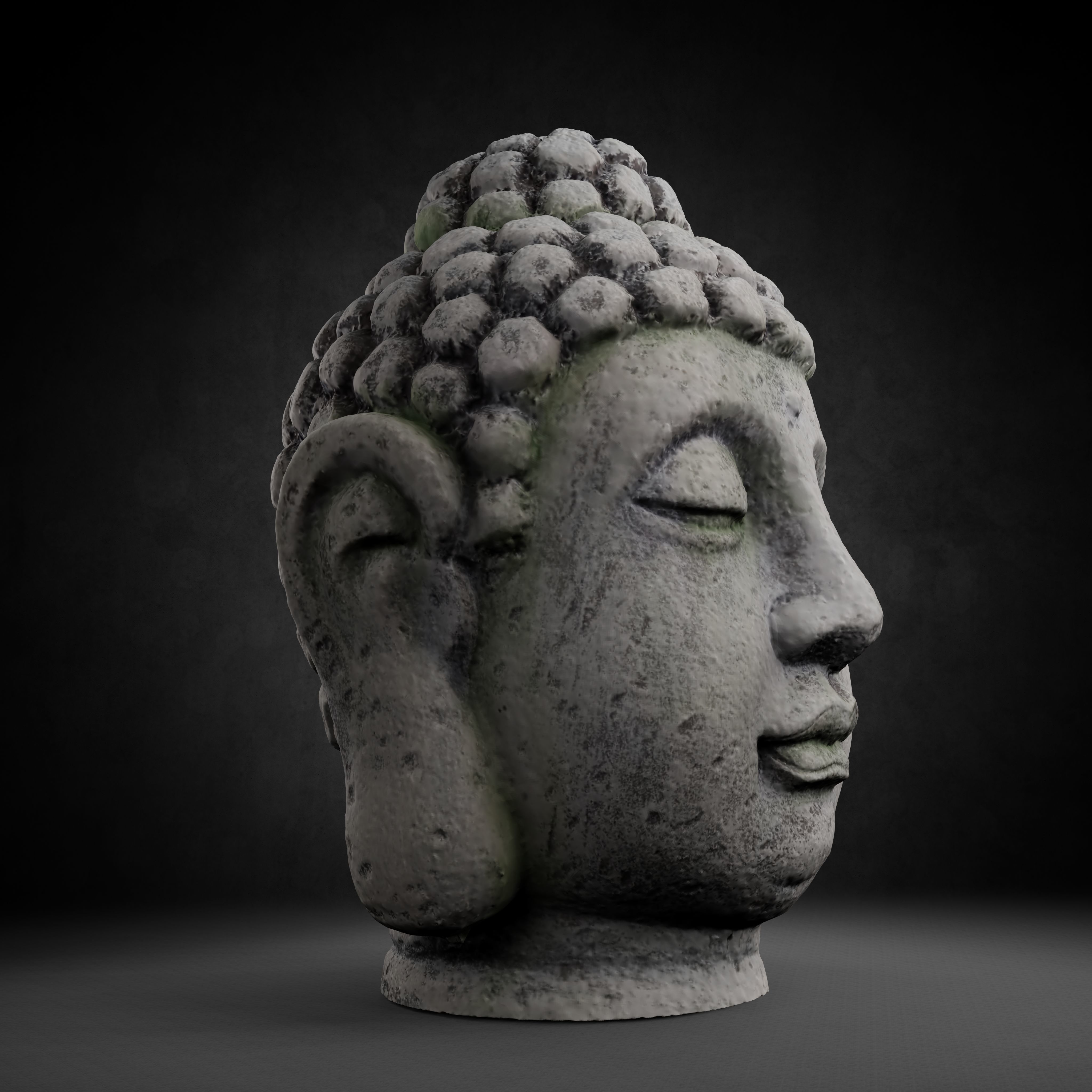 Buddha Photorealistic PBR Low-poly 3D model_51
