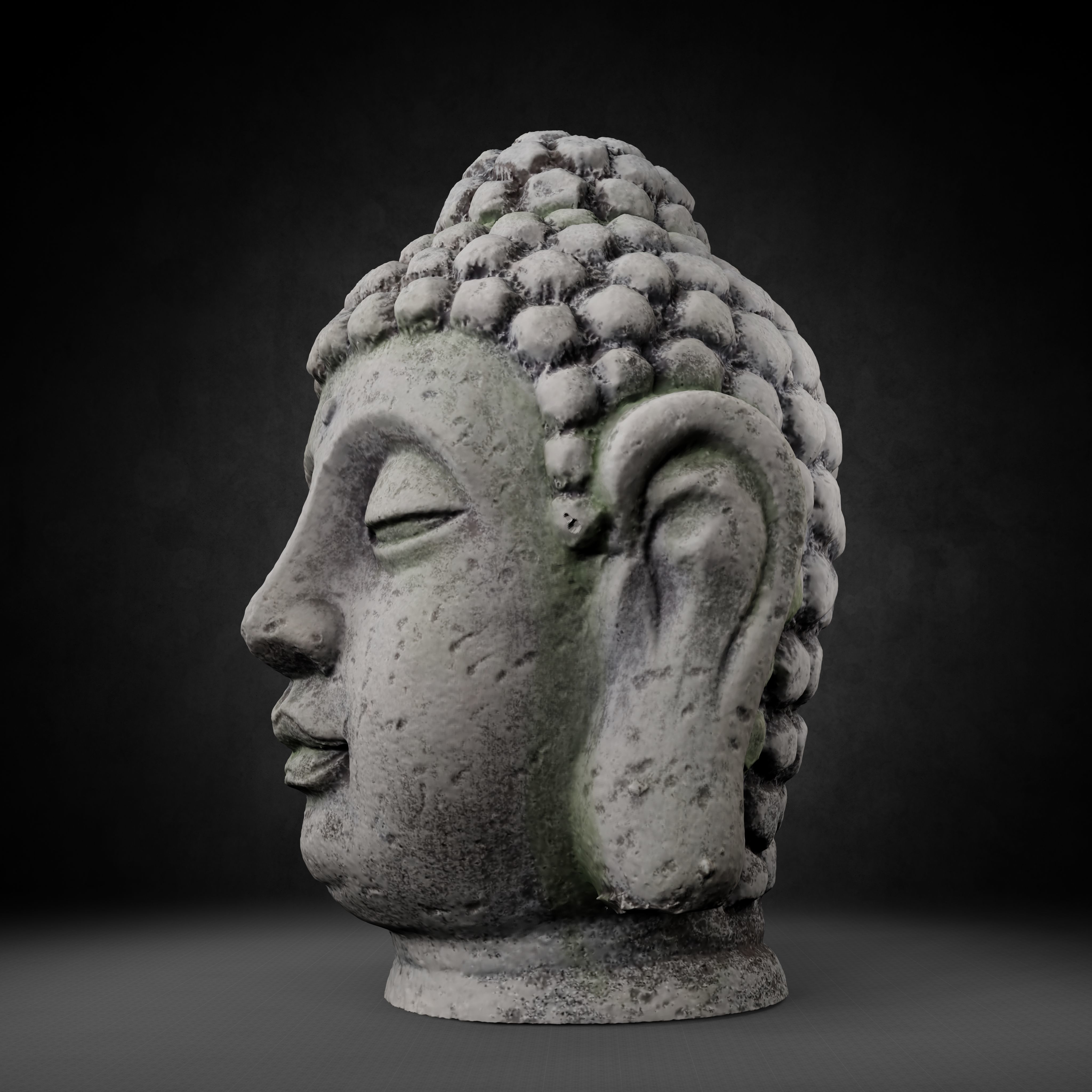 Buddha Photorealistic PBR Low-poly 3D model_23