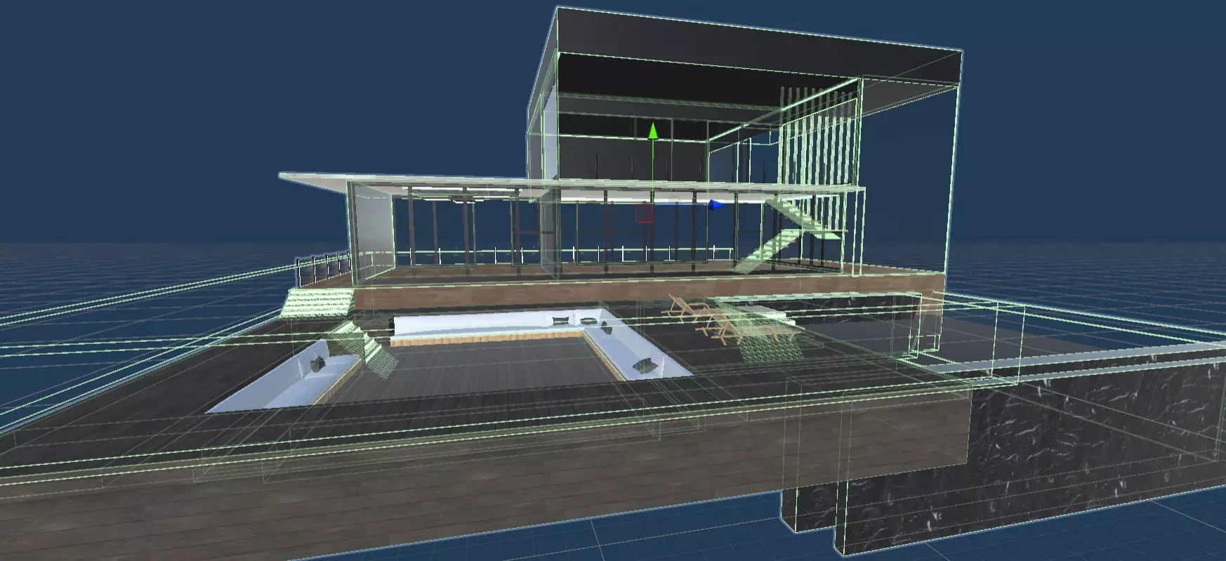 Glass house Free 3D model