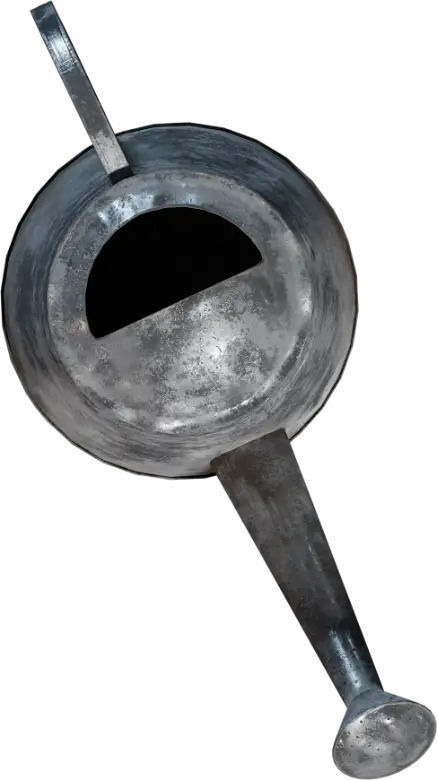 Metal Watering Can Realistic Garden and Outdoor Props Low-poly 3D model_4