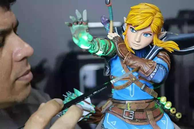 LINK ZELDA TEARS OF THE KINGDOM - TOTK - PREMIUM STATUE  3D print model