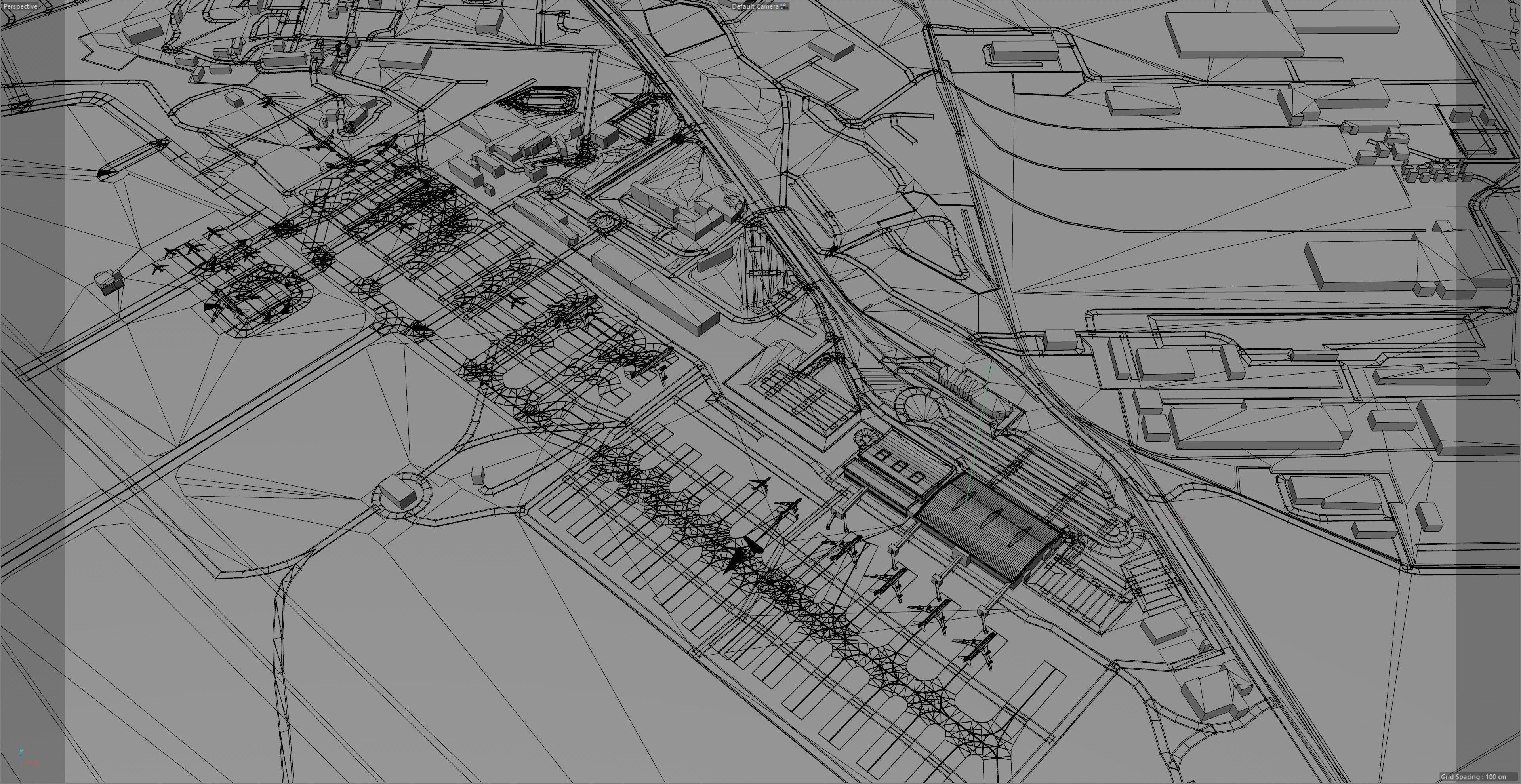 Tbilisi Airport 10km Low-poly 3D model_6