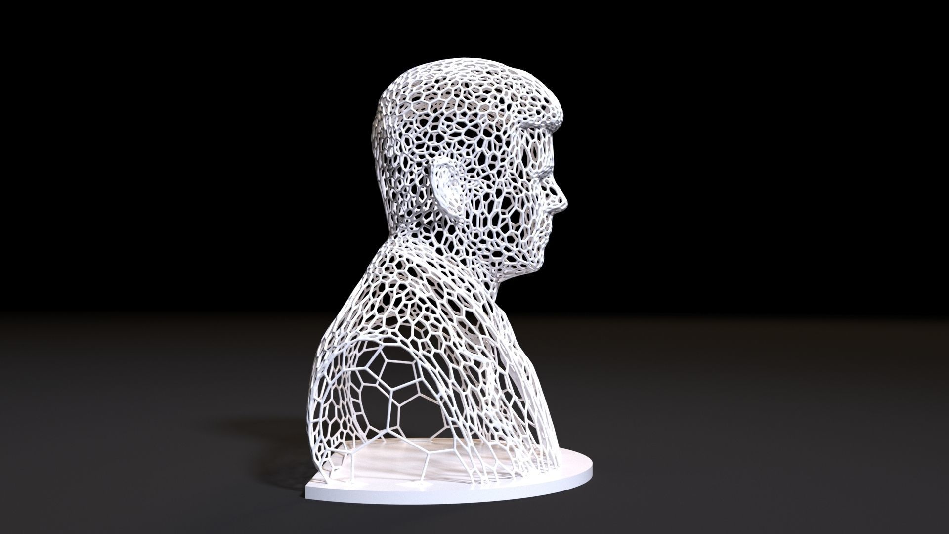 John F Kennedy 3D print model_6