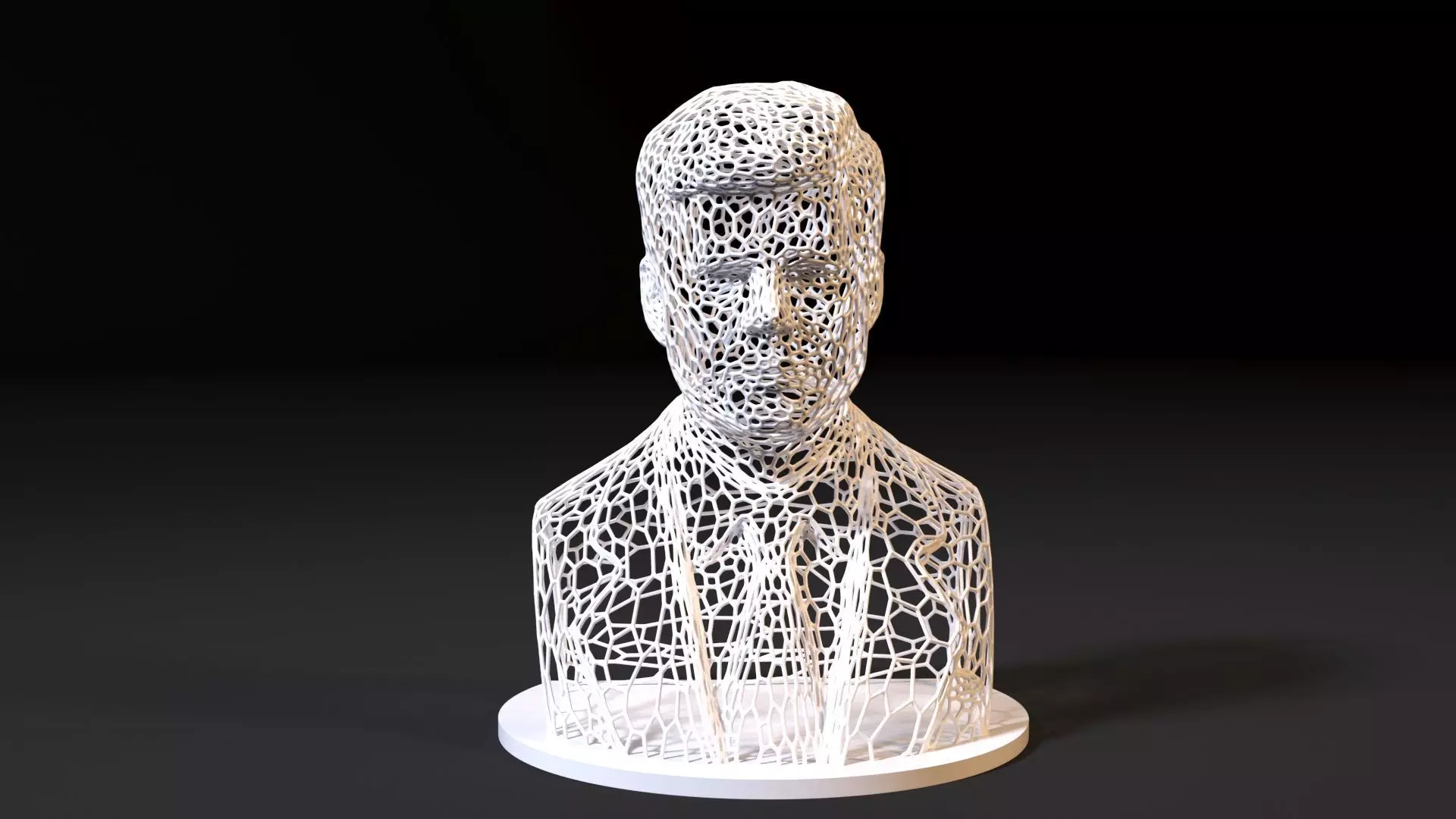 John F Kennedy 3D print model_0