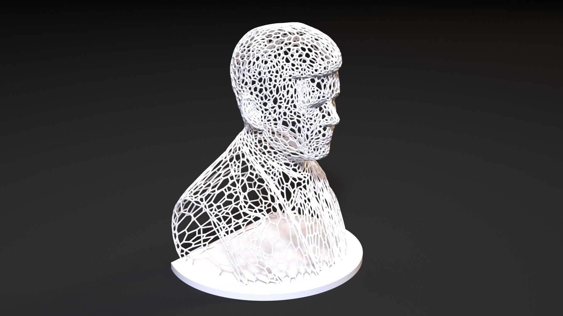 John F Kennedy 3D print model_7