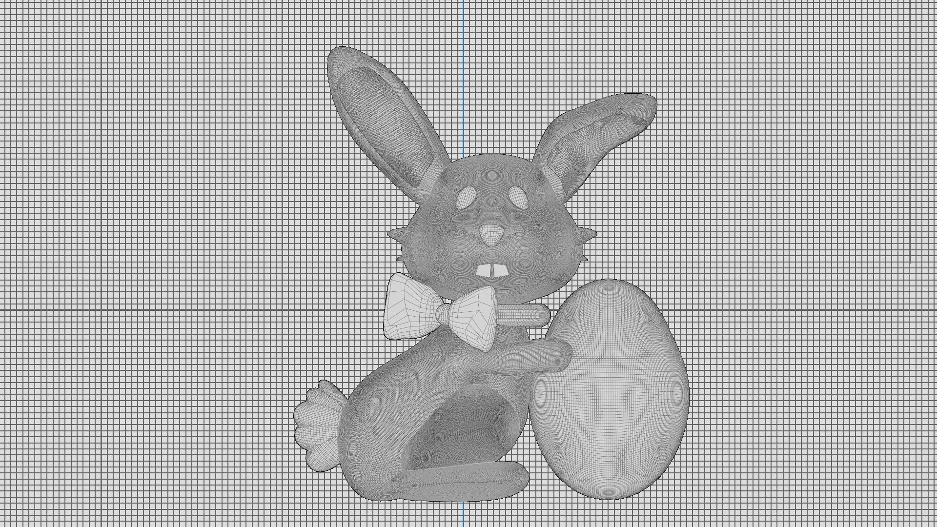 adorable Easter bunny  3D model_8