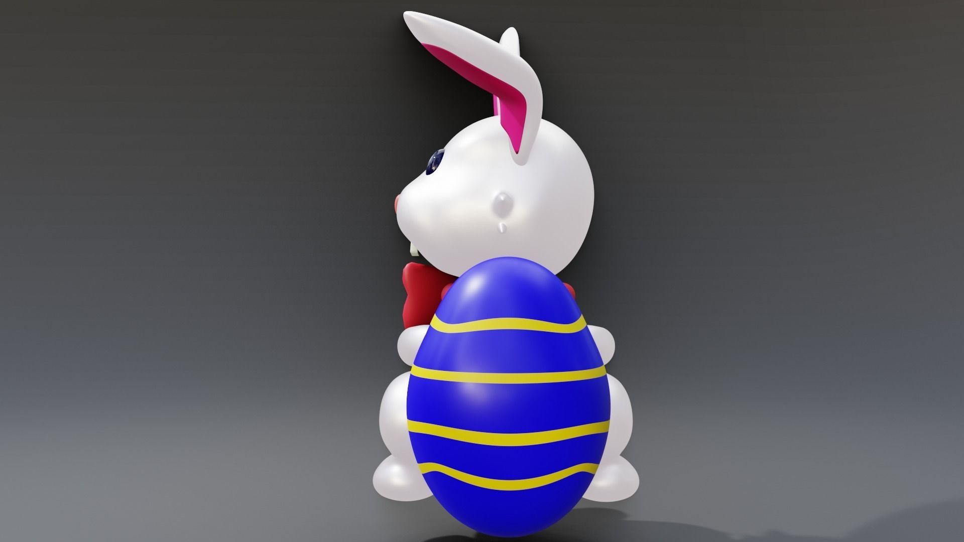 adorable Easter bunny  3D model_7