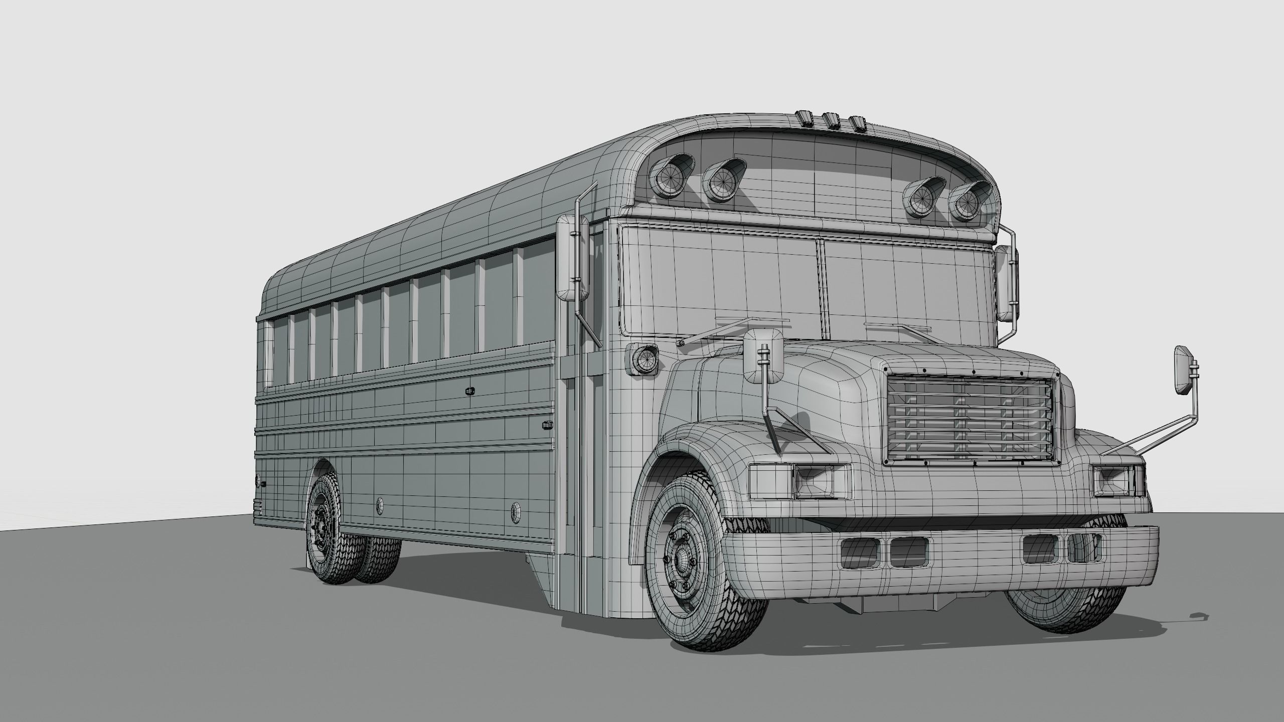 shcool bus 3D model_6