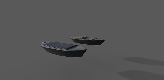 Boat 3D Model  Low-poly 3D model