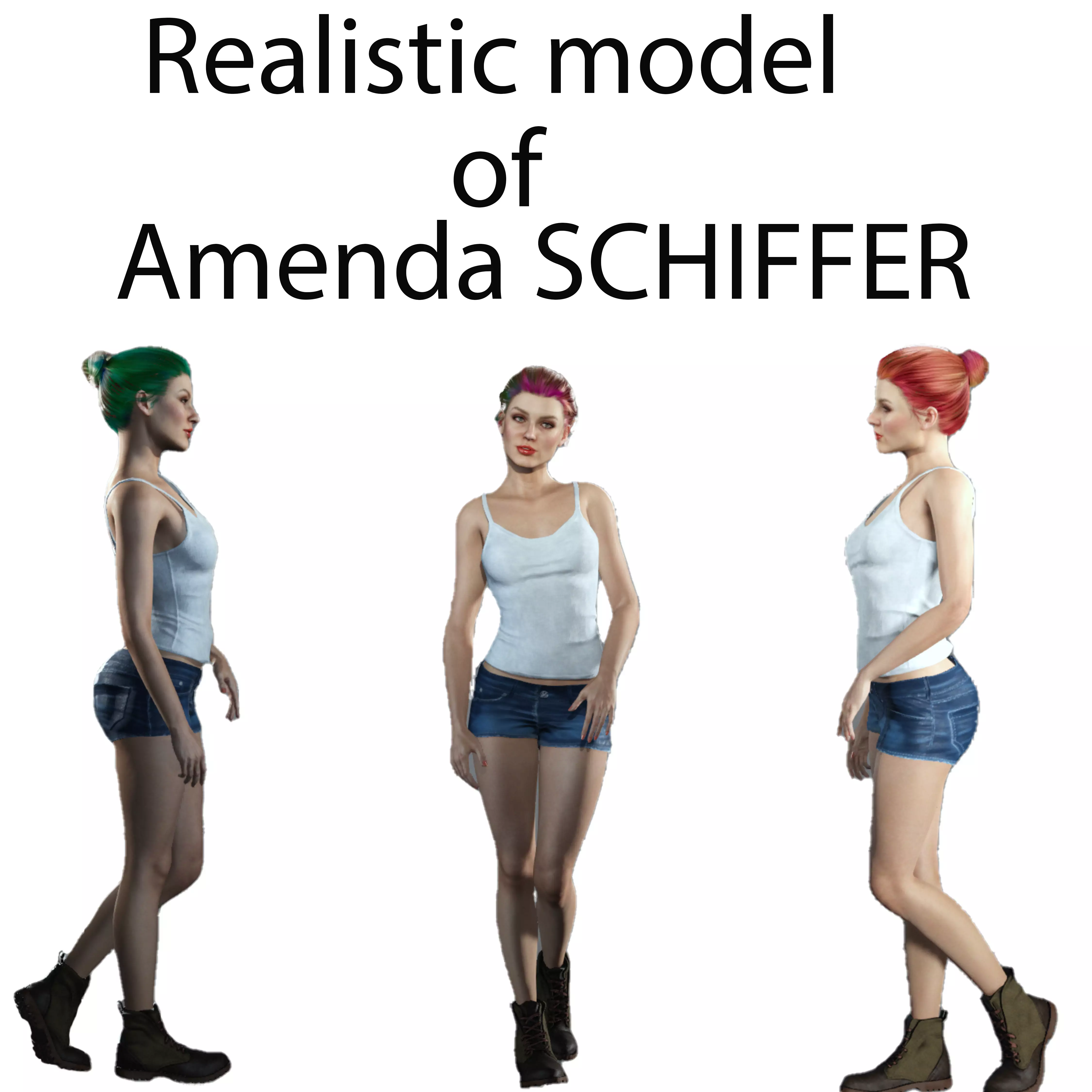 Amenda SCHIFFER Low-poly 3D model_0