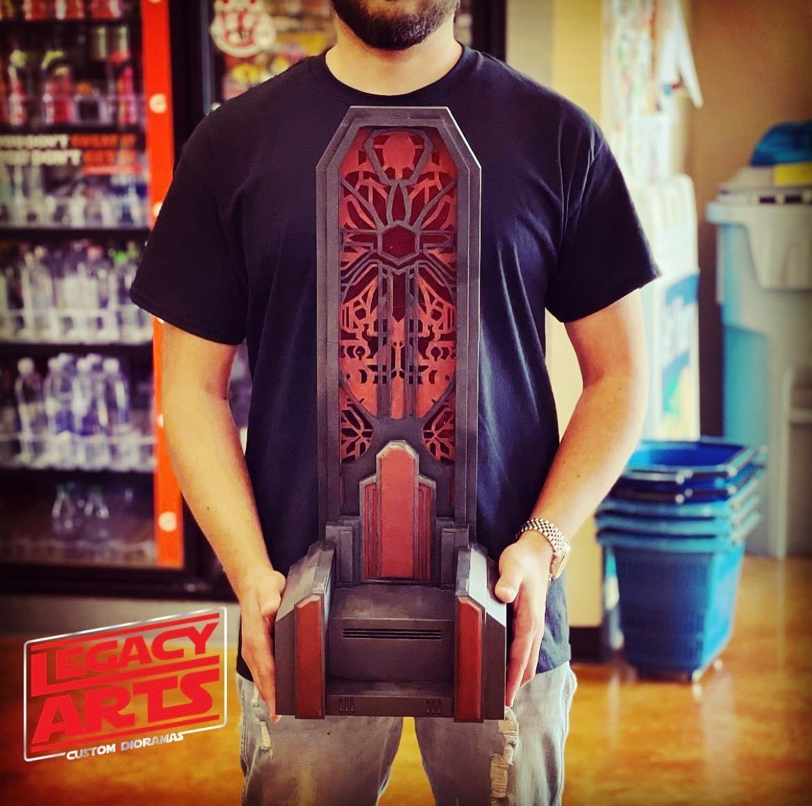 Darth Mauls Throne 1-6 Scale Hottoys 3D print model_12