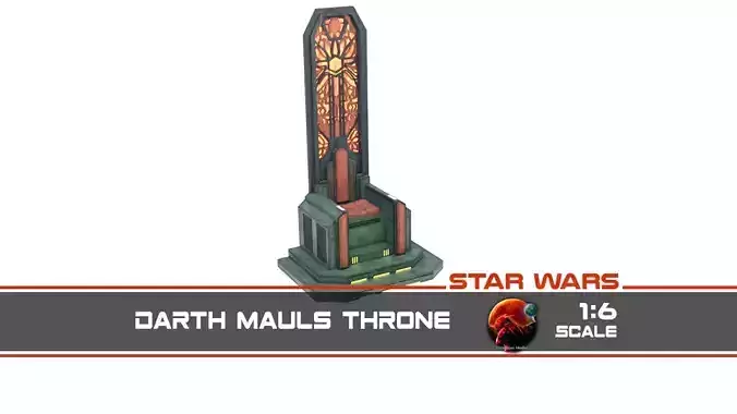 Darth Mauls Throne 1-6 Scale Hottoys 3D print model