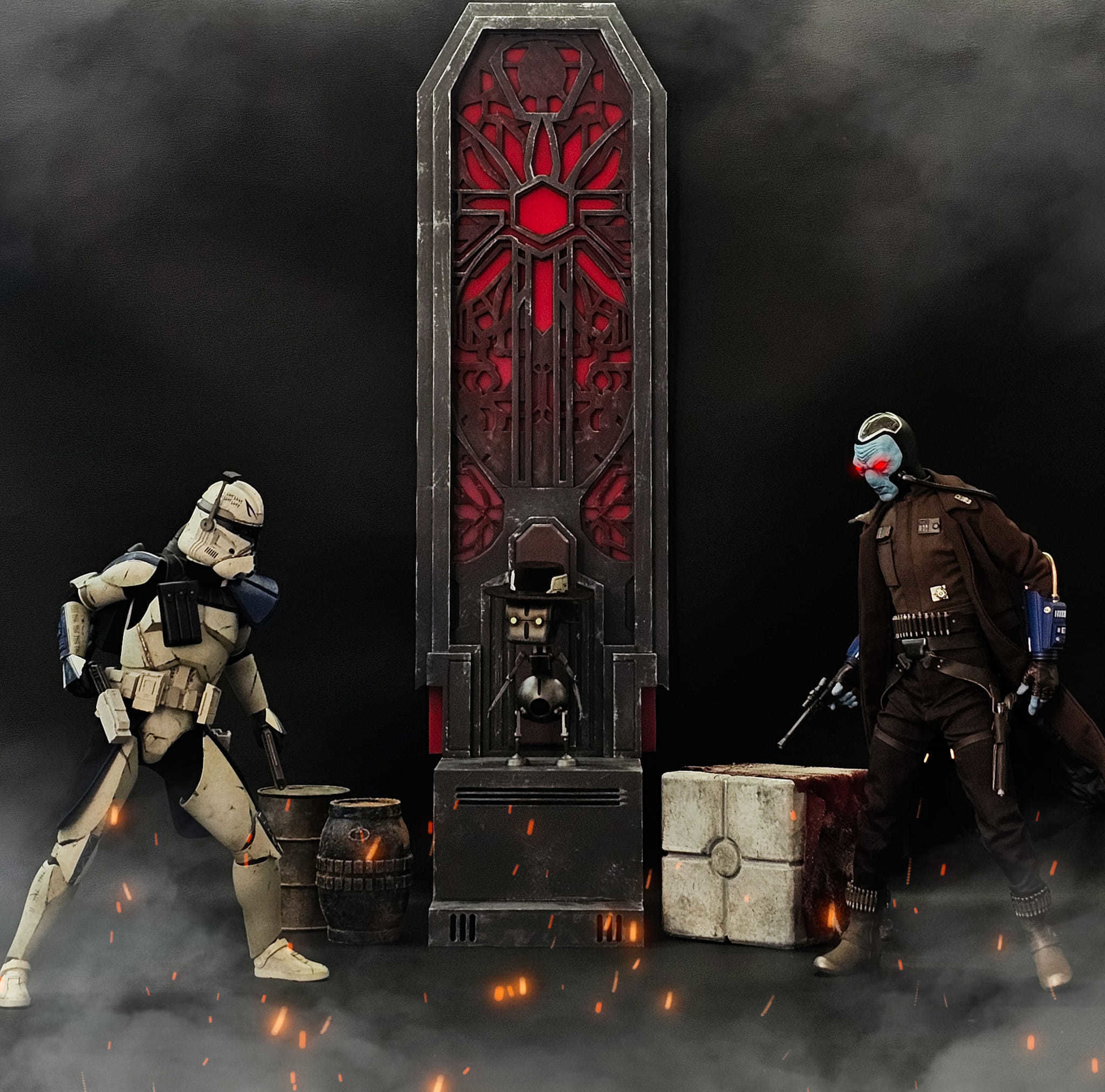 Darth Mauls Throne 1-6 Scale Hottoys 3D print model_26