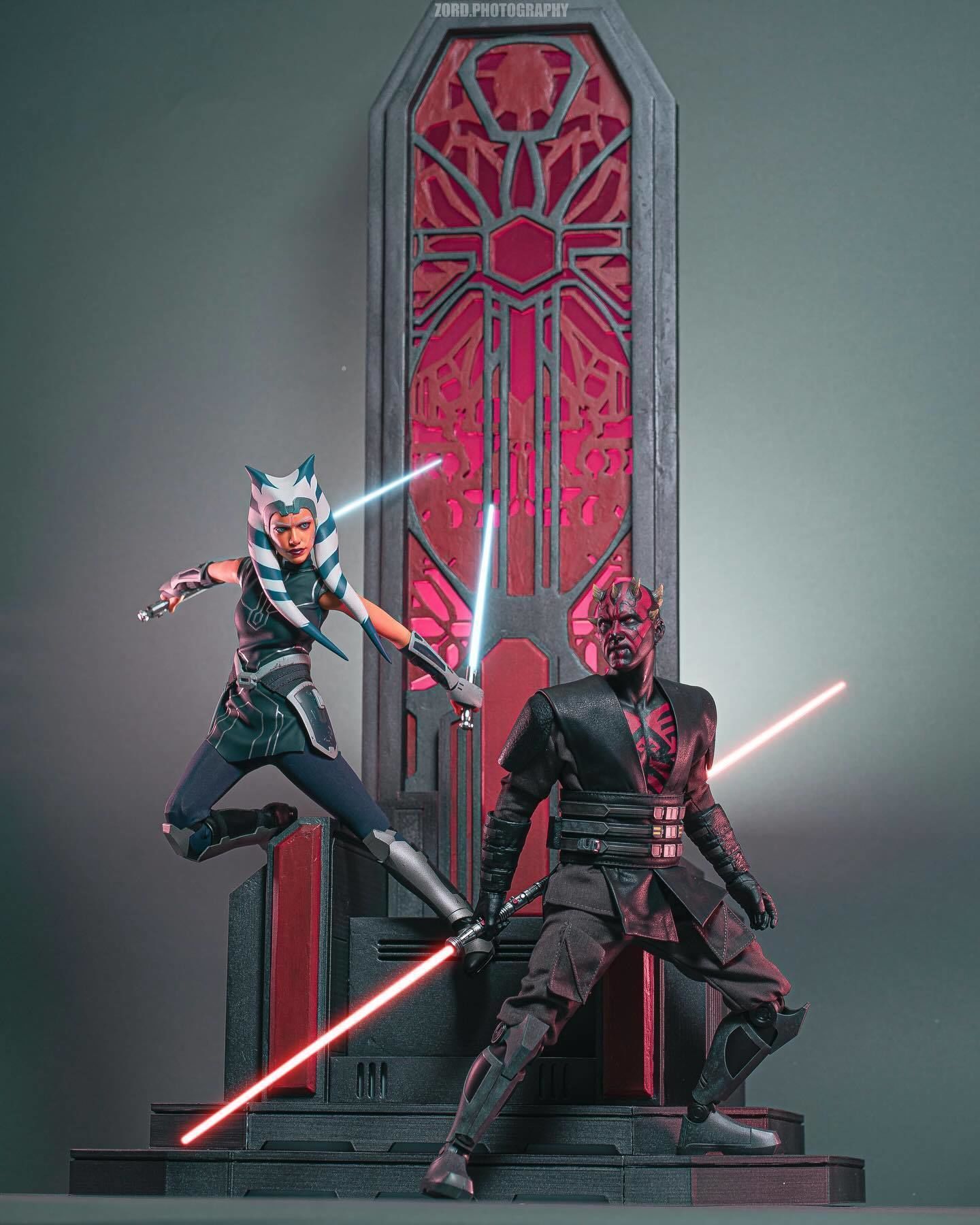 Darth Mauls Throne 1-6 Scale Hottoys 3D print model_25