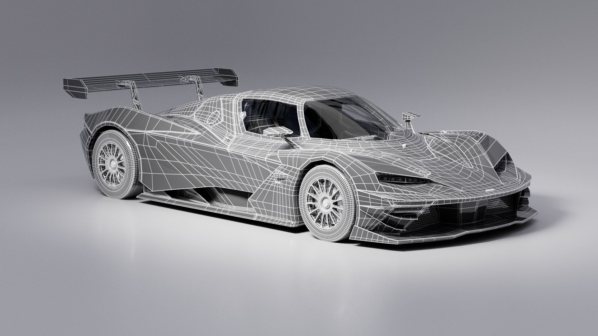 KTM X-BOW GT2 KIT Low-poly 3D model_5