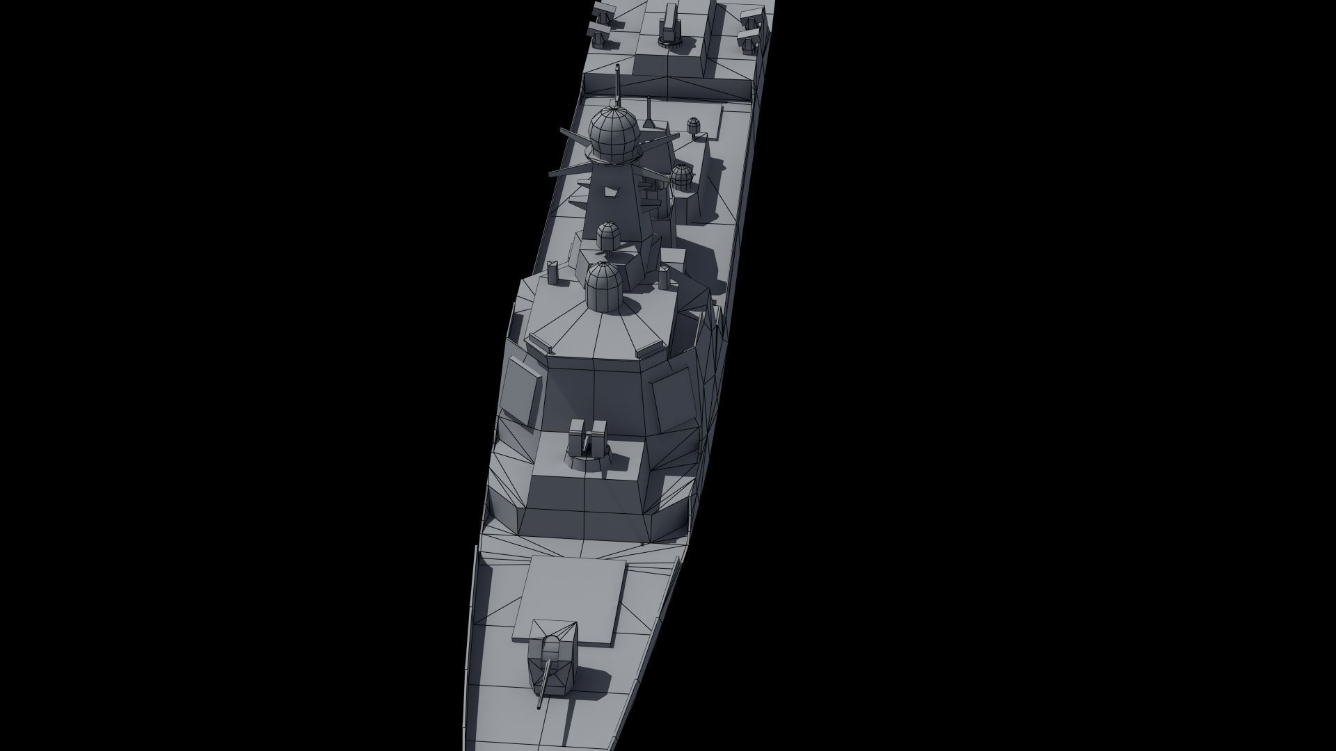 Type052D Destroyer LOD Low-poly 3D model_20
