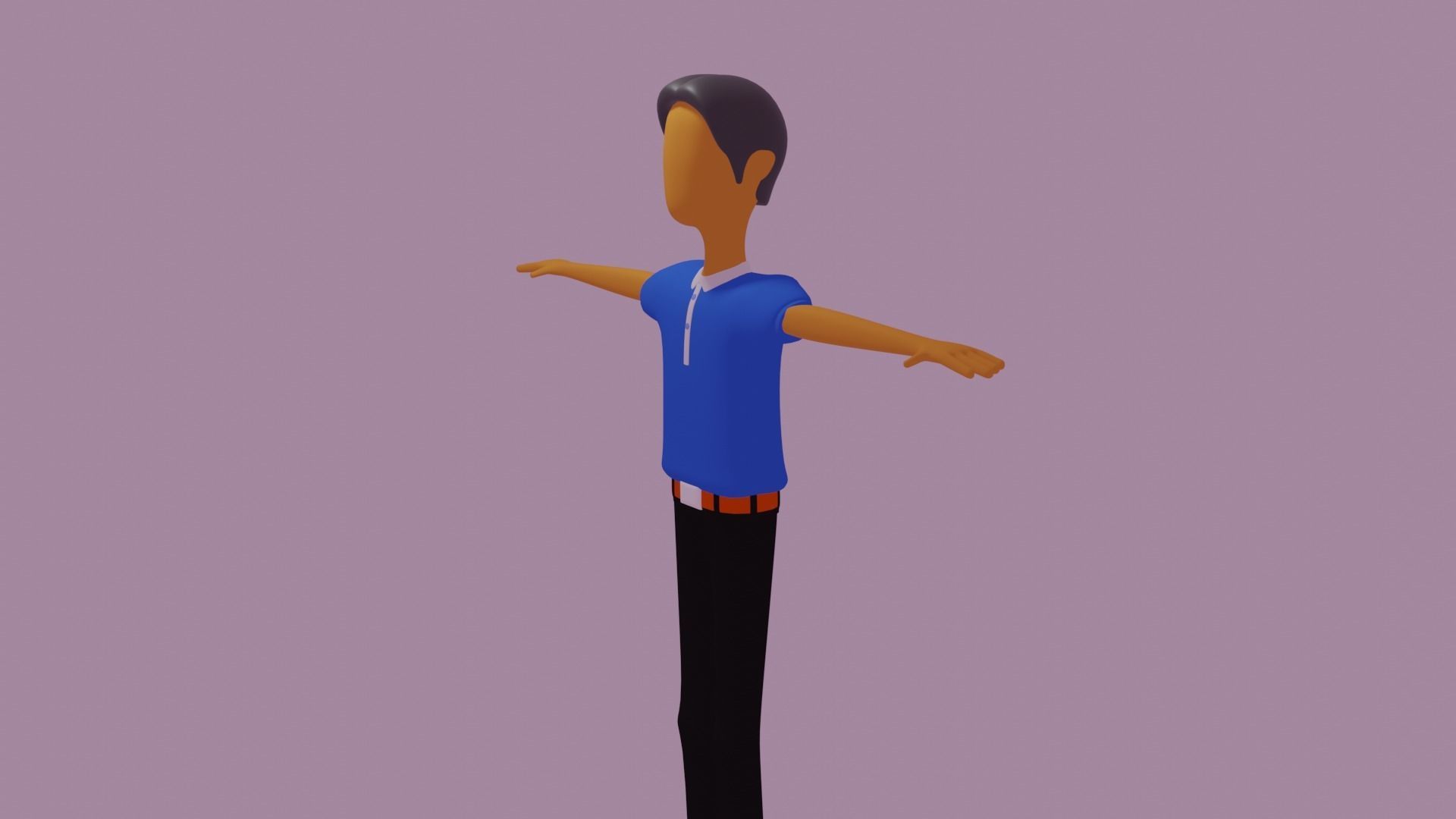 man modeling 3D 3D model_1