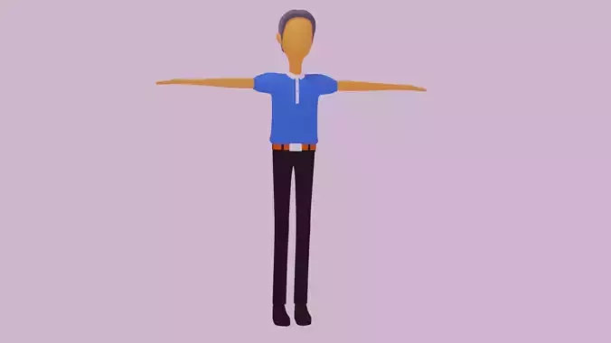man modeling 3D 3D model