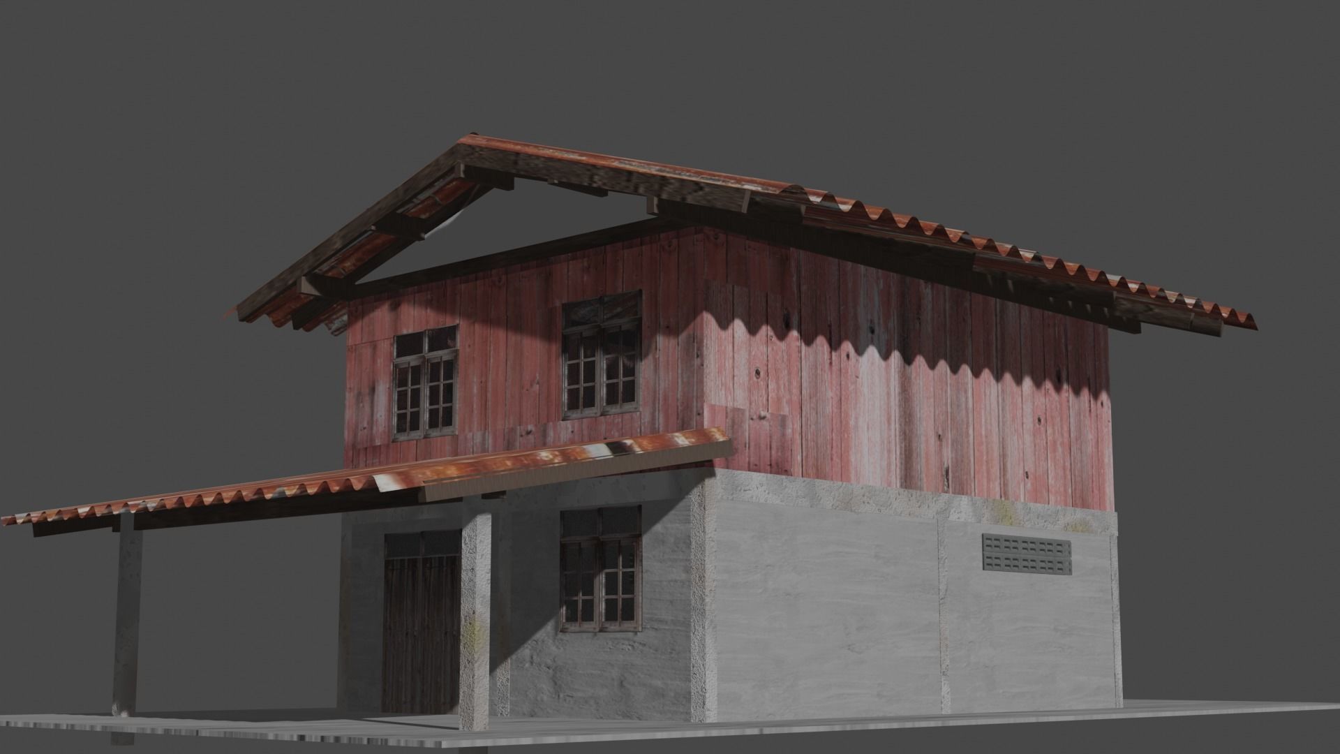 Thai house 3D model_2