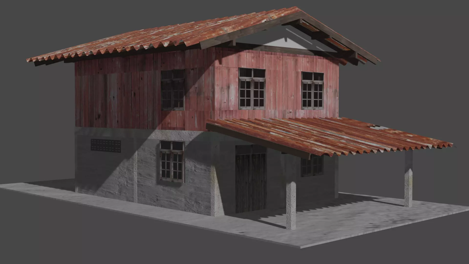 Thai house 3D model_0