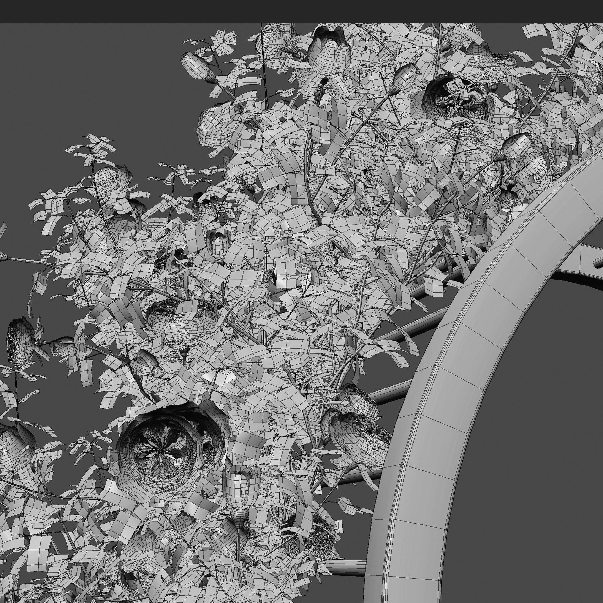 Climbing Rose - Rose Gate 3D model_4