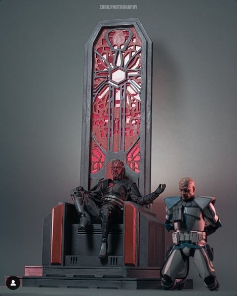 Darth Mauls Throne 1-12 Scale Blackseries 3D print model_17