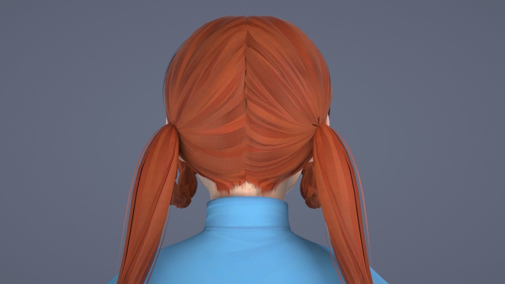 Female Student  Republic of China Girl  Girl Scholar 3D model_2