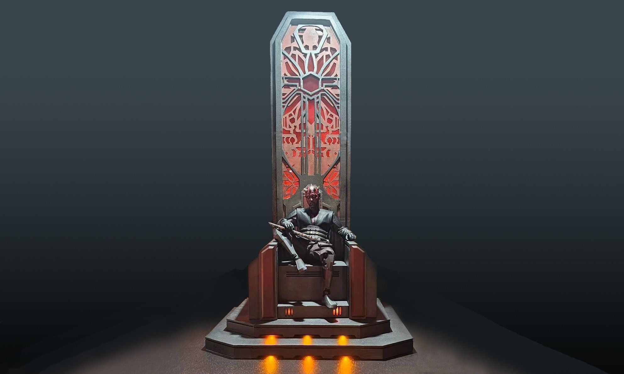 Darth Mauls Throne 1-18 Scale Hasbro Kenner 3D print model_11