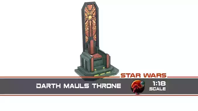 Darth Mauls Throne 1-18 Scale Hasbro Kenner 3D print model Darth Mauls Throne 1-18 Scale Hasbro Kenner 3D print model
