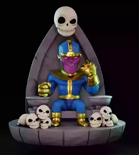 Thanos Chibi 3D print model 