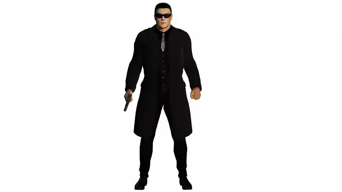 character for test Low-poly 3D model