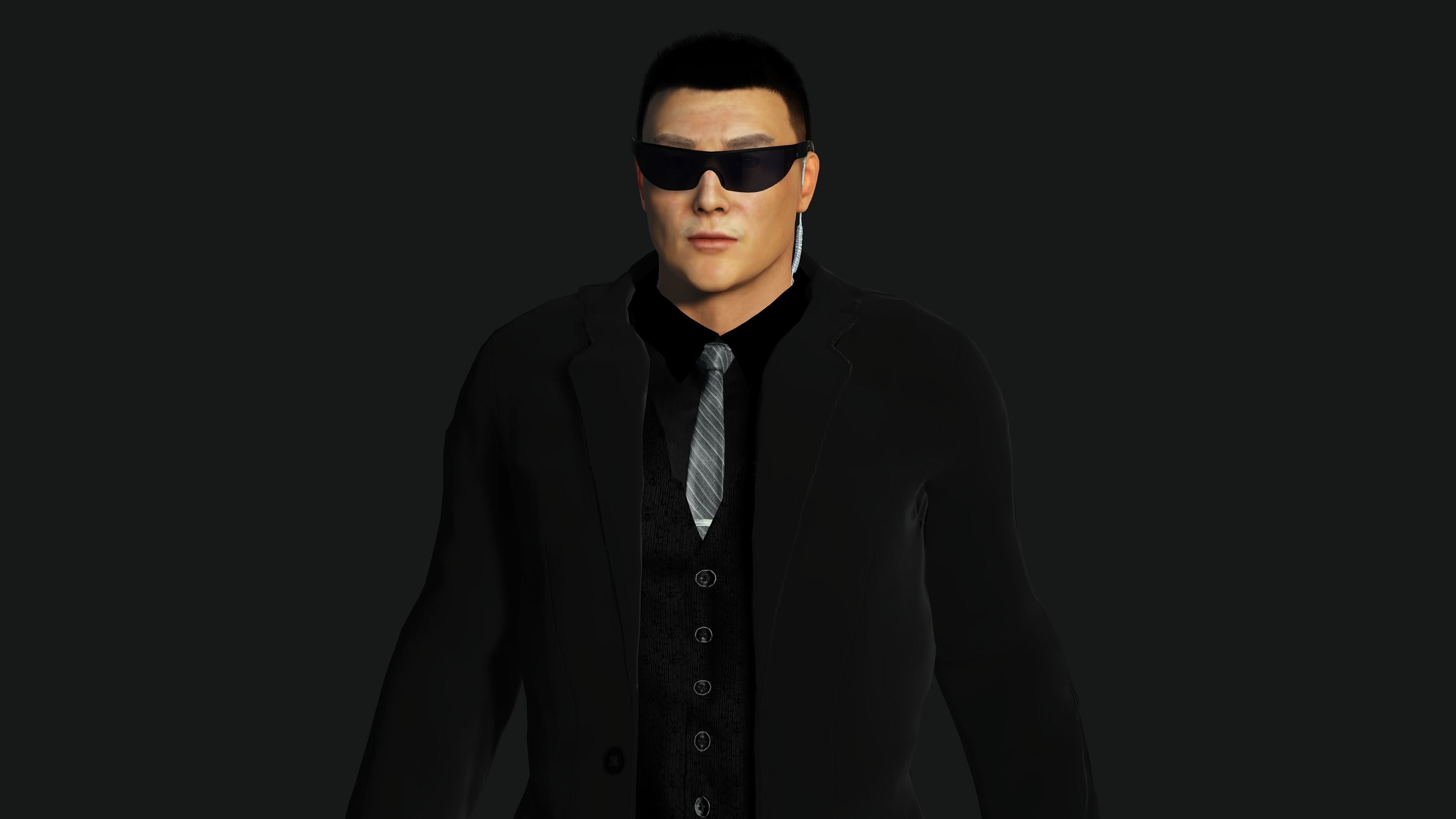 character for test Low-poly 3D model_17