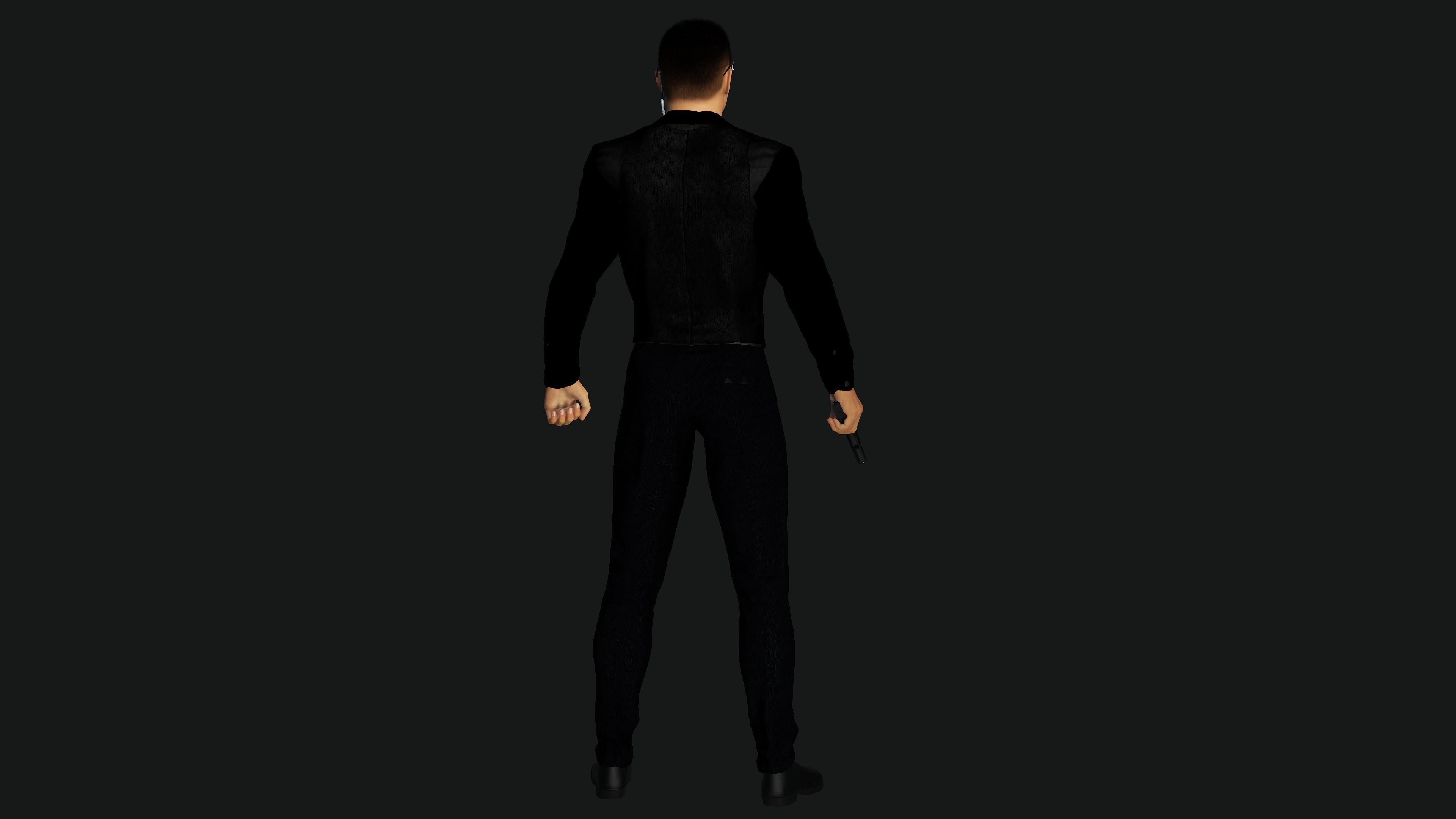 character for test Low-poly 3D model_6