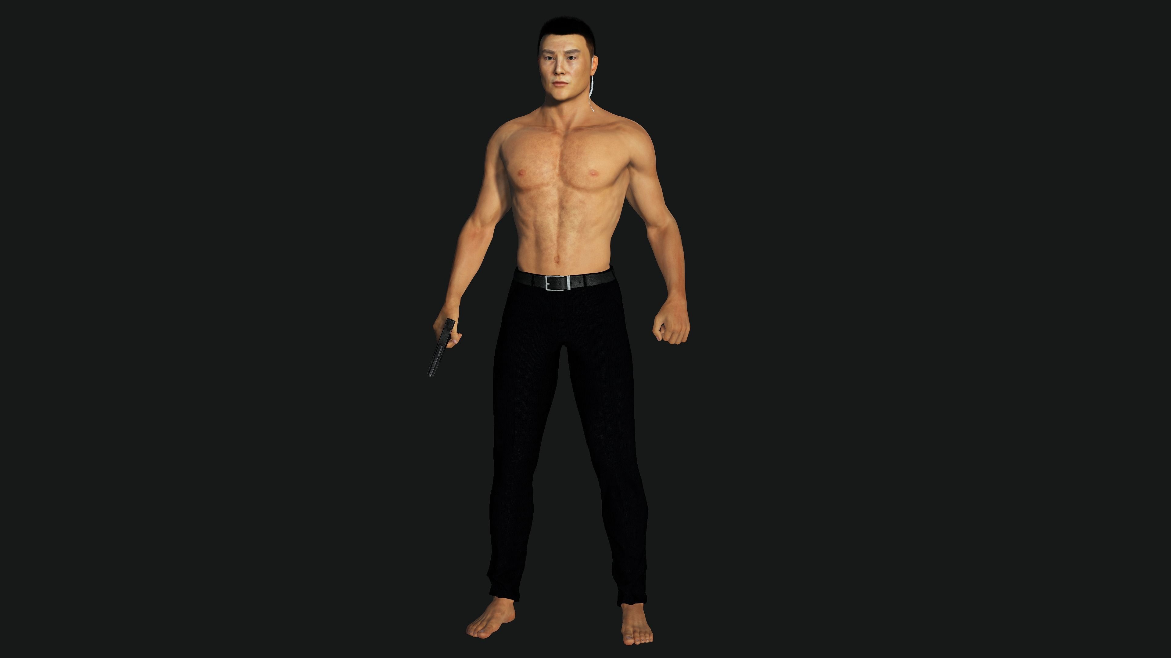 character for test Low-poly 3D model_4