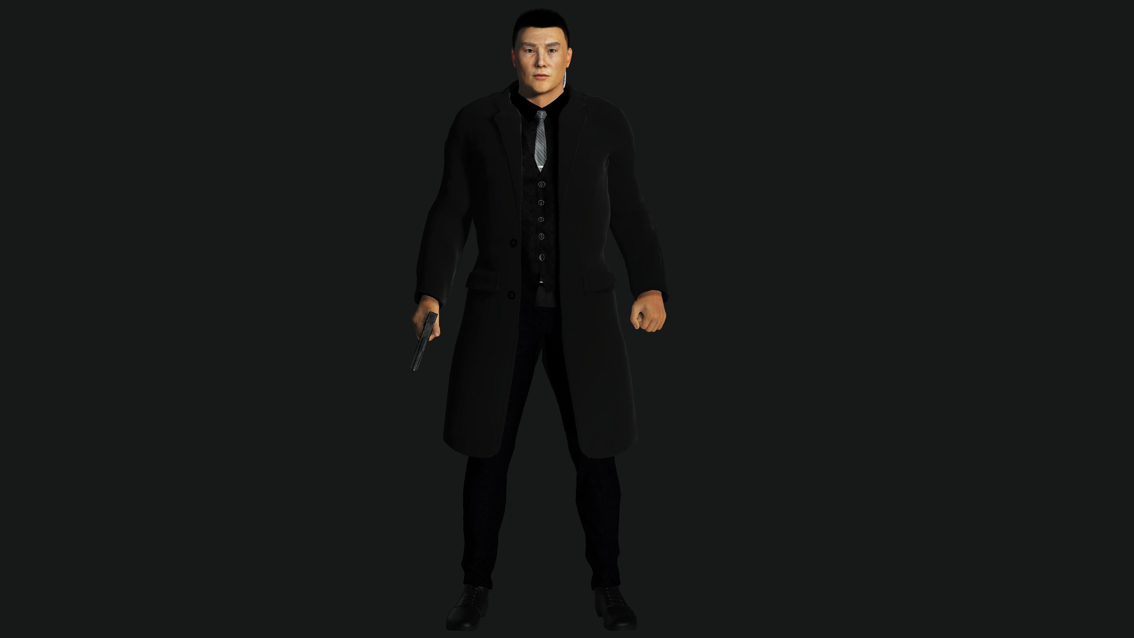 character for test Low-poly 3D model_12