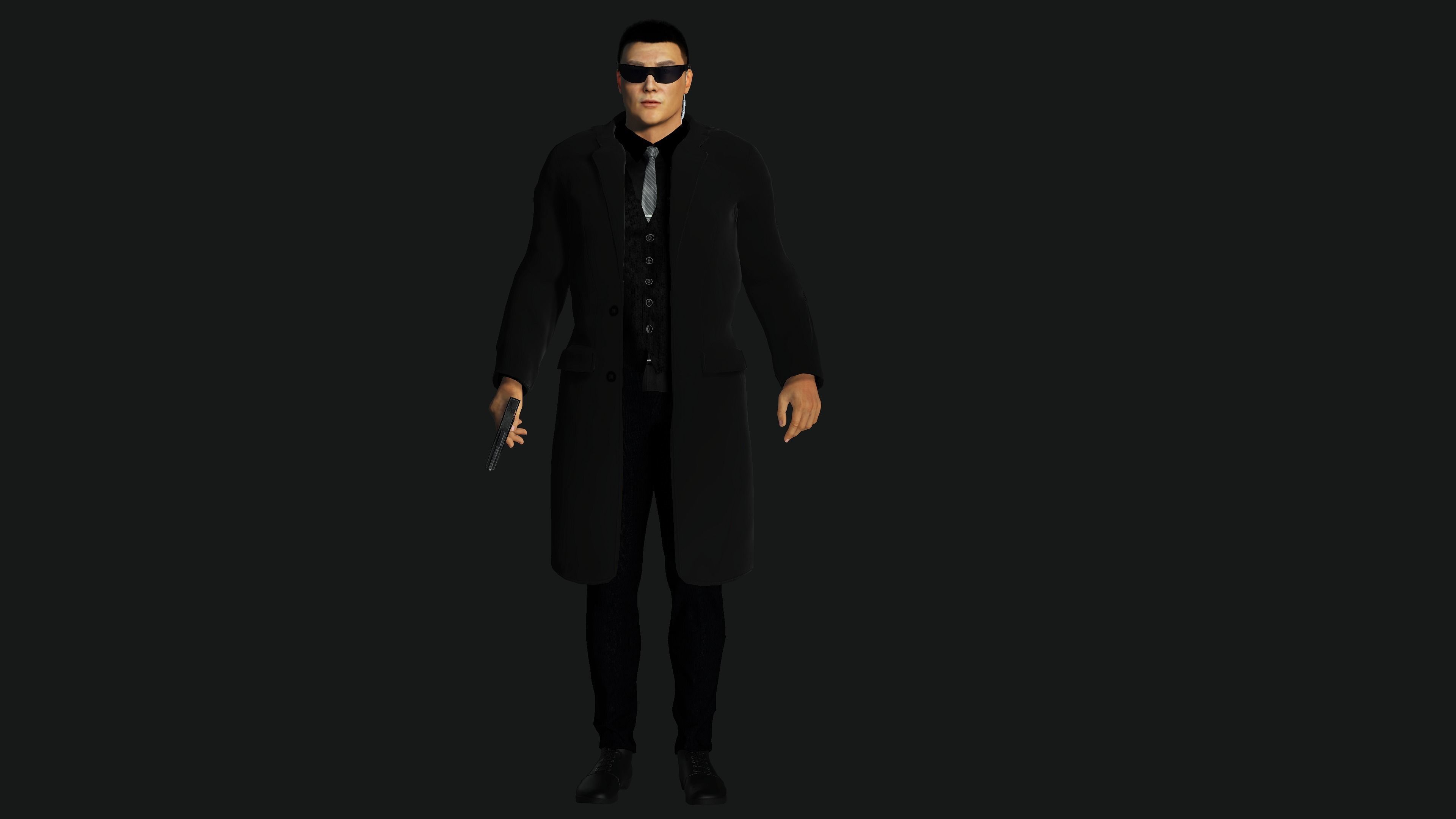 character for test Low-poly 3D model_8