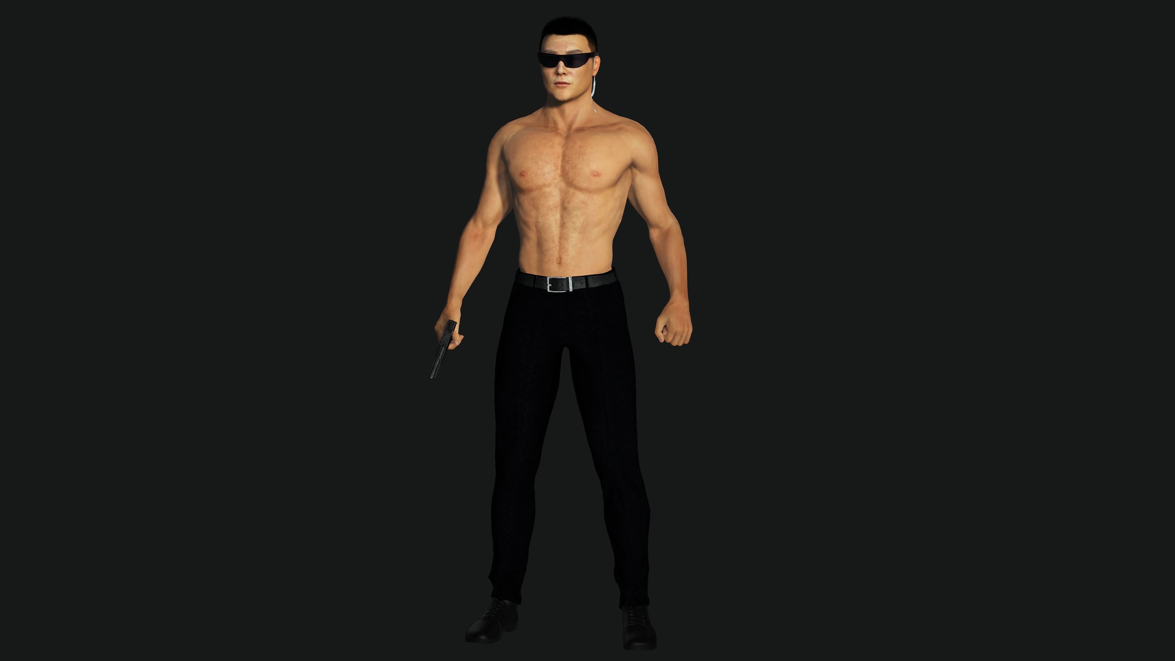 character for test Low-poly 3D model_21