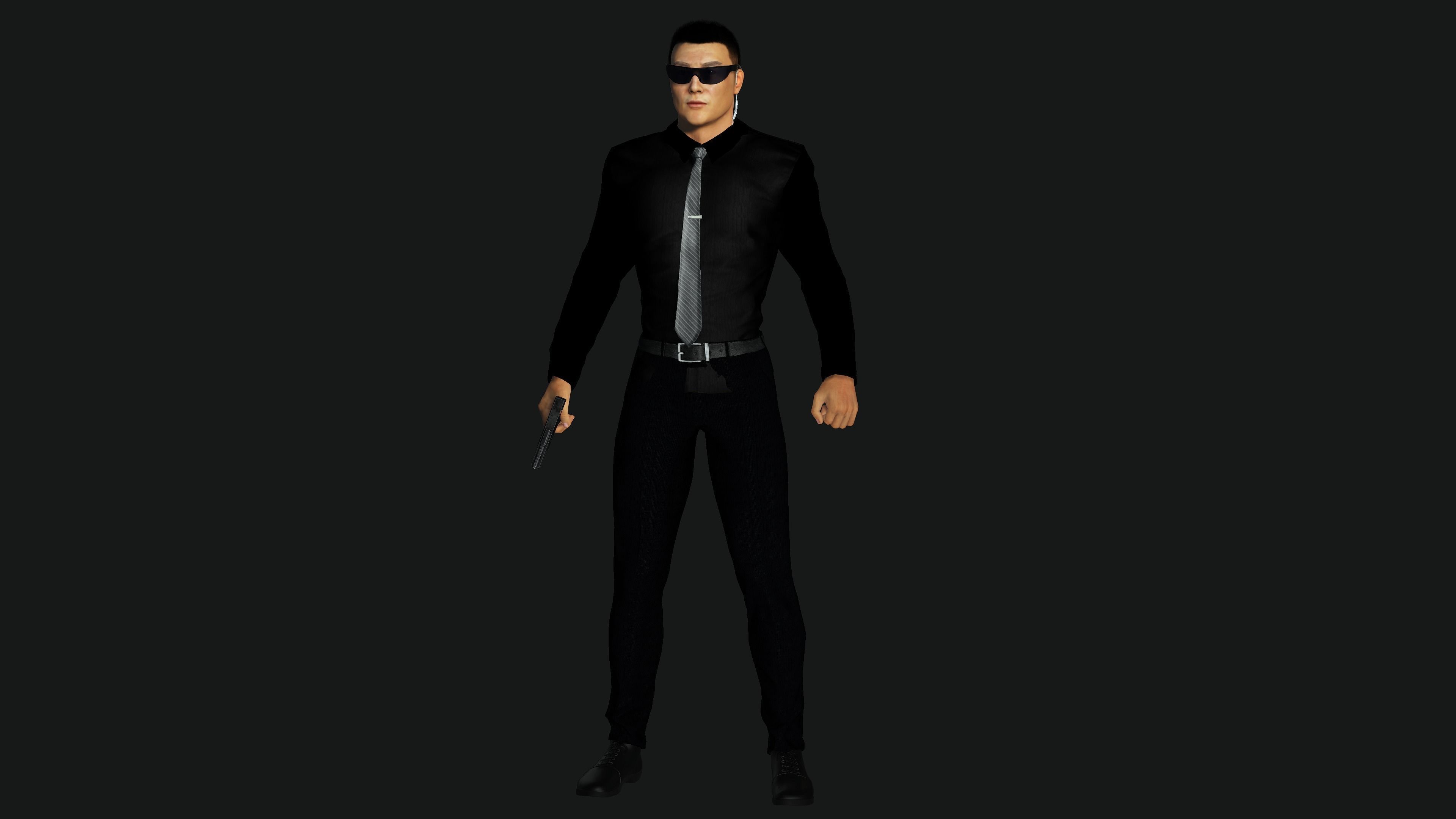 character for test Low-poly 3D model_19