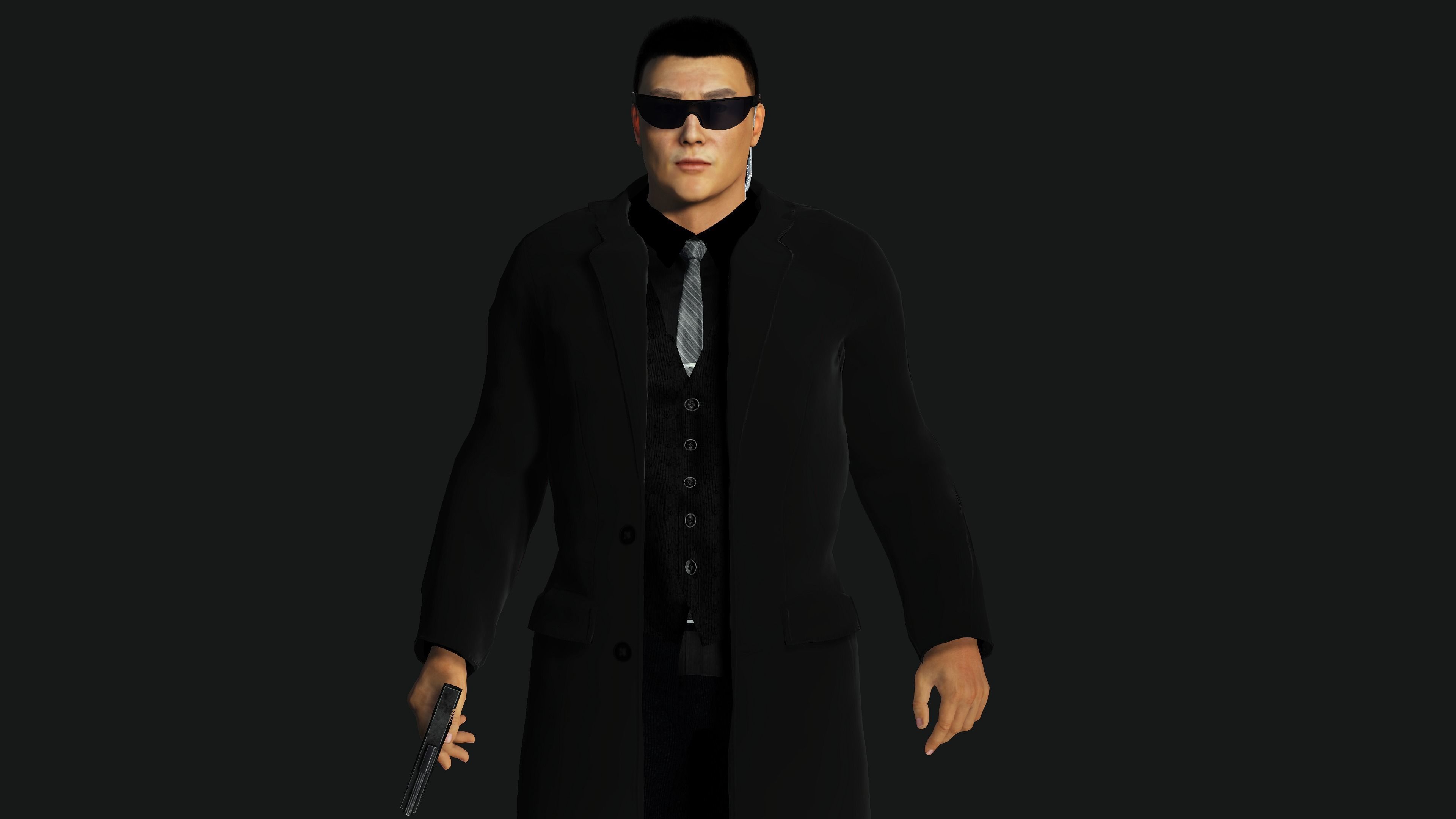 character for test Low-poly 3D model_9
