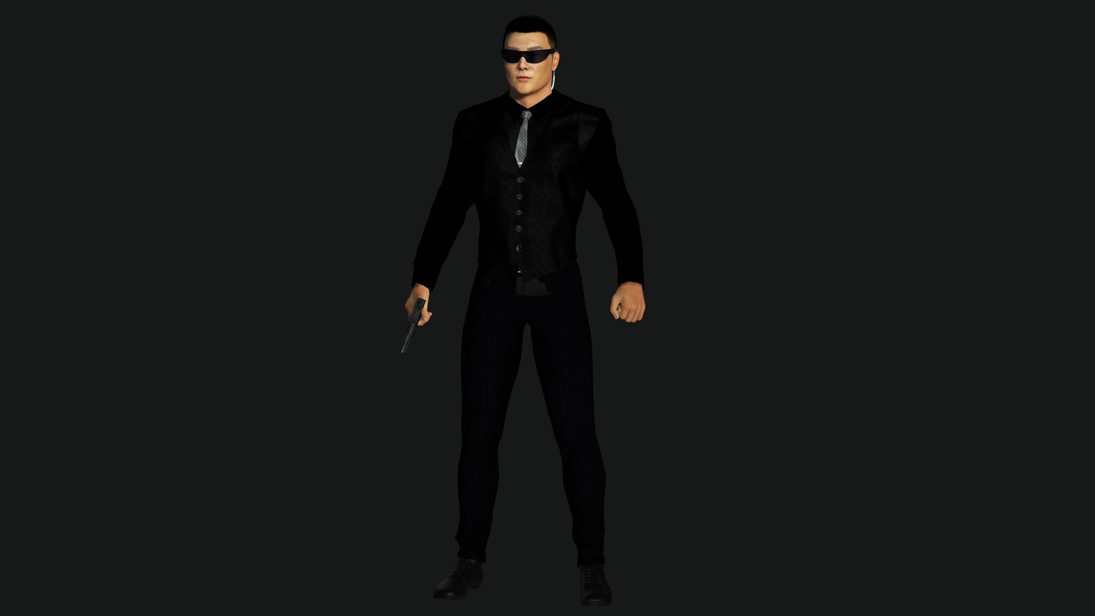 character for test Low-poly 3D model_18